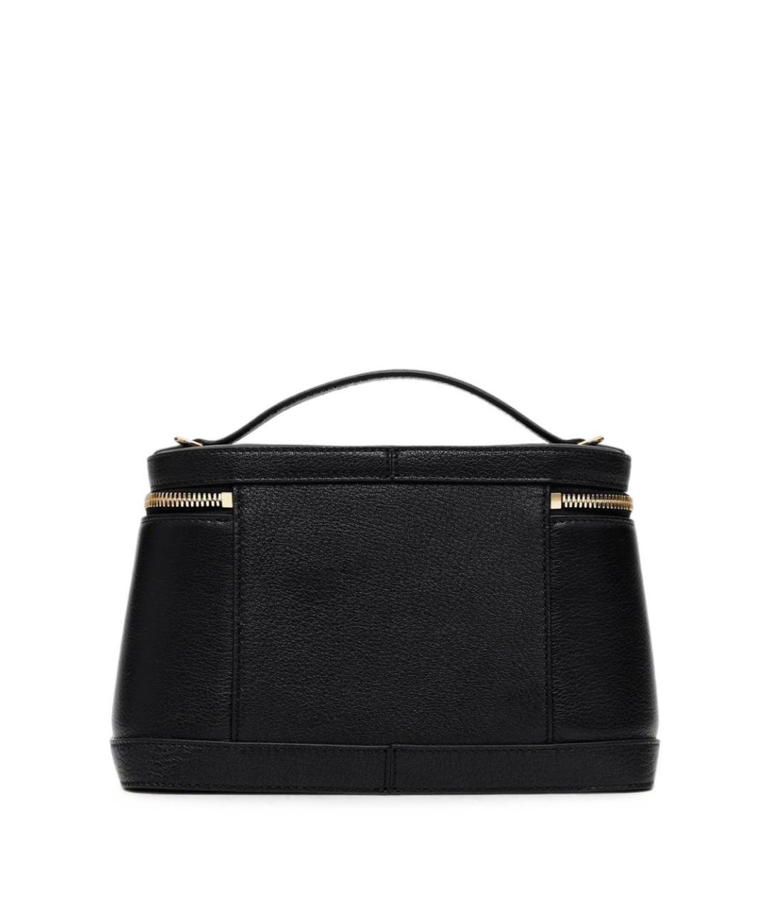 JACQUEMUS Черная кожаная сумка через плечо, фото 3