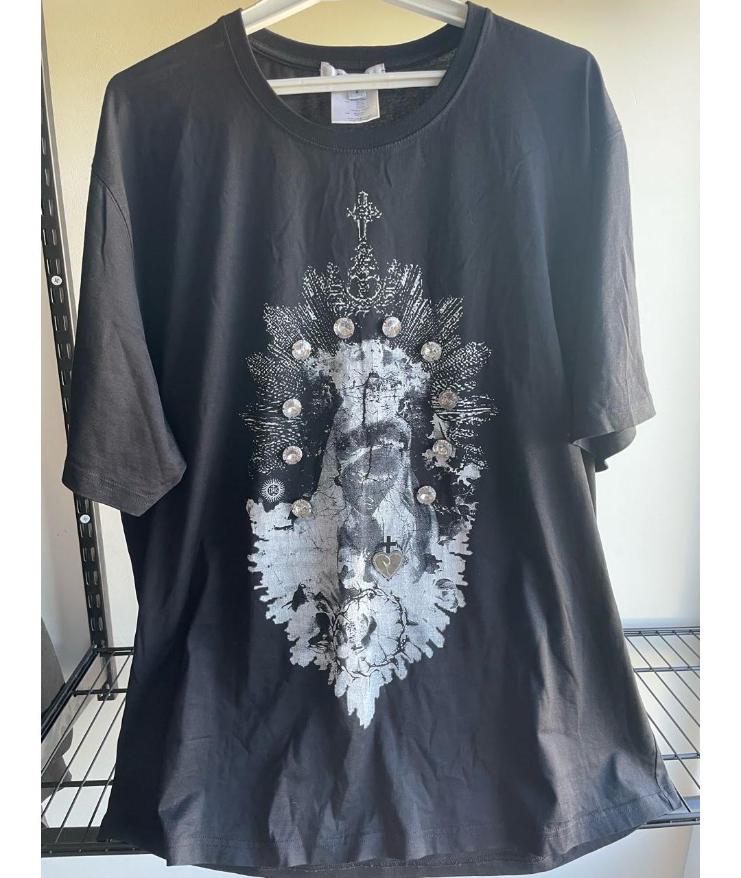 GIVENCHY Антрацитовая хлопко-полиэстеровая футболка, фото 6