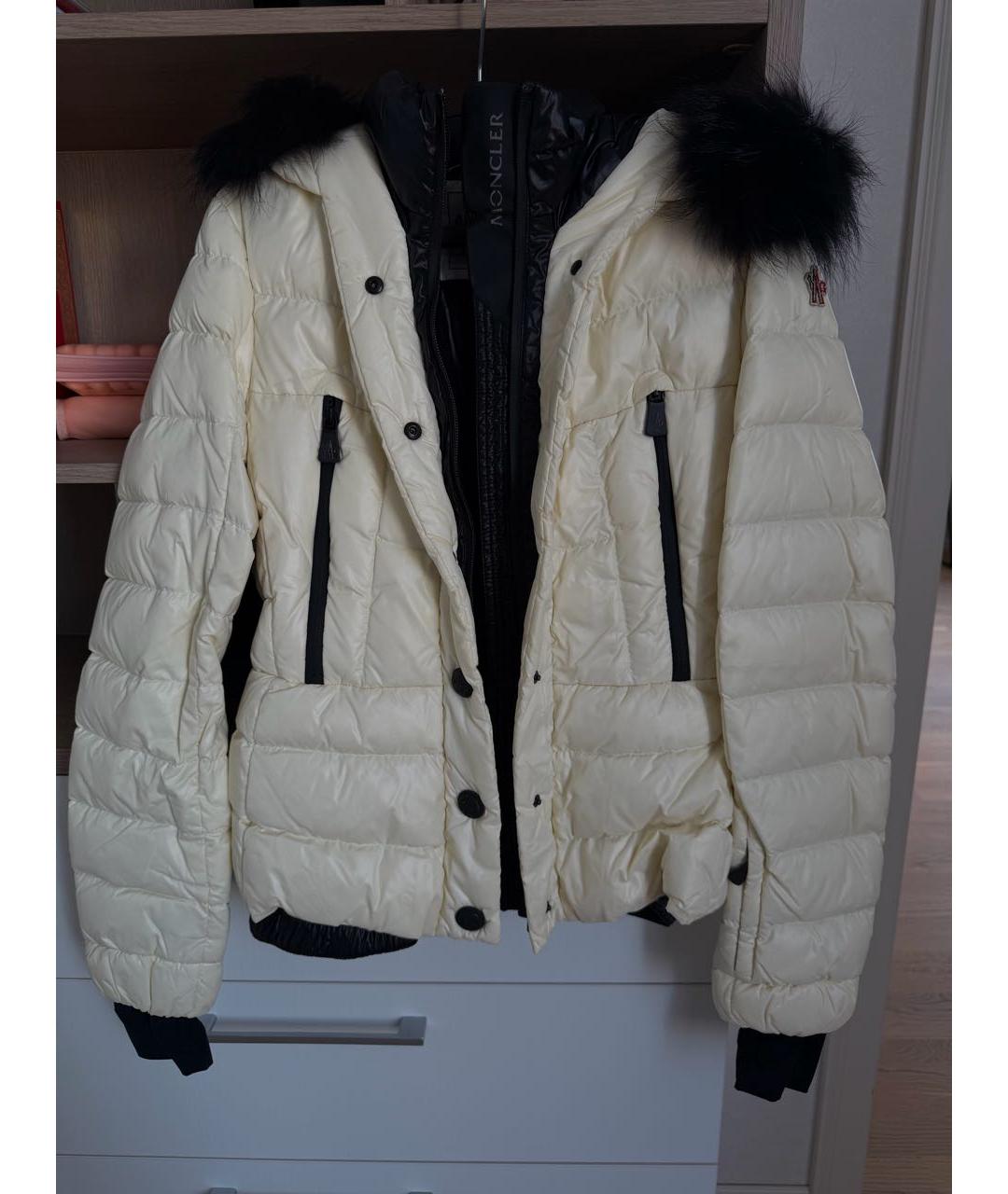 MONCLER GRENOBLE Бежевая полиамидовая куртка, фото 9
