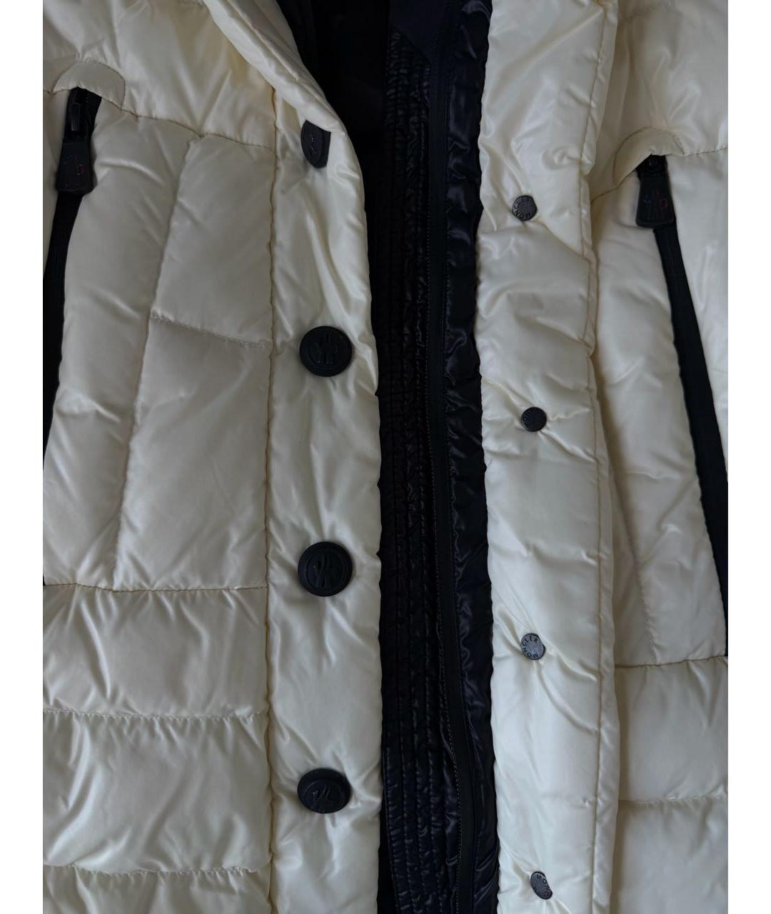 MONCLER GRENOBLE Бежевая полиамидовая куртка, фото 4