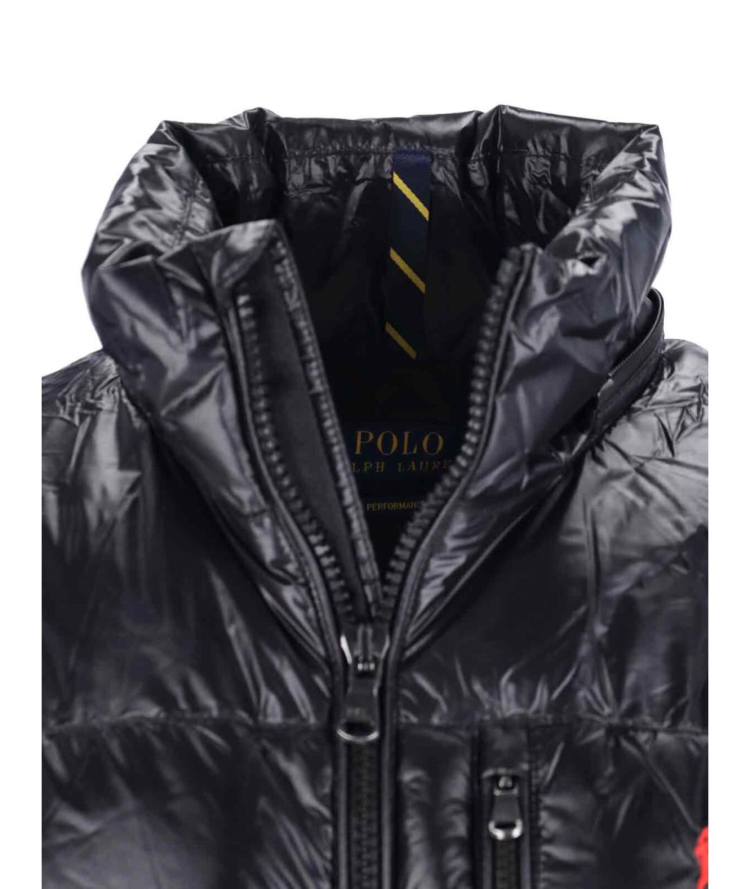 POLO RALPH LAUREN Черный полиамидовый пуховик, фото 4
