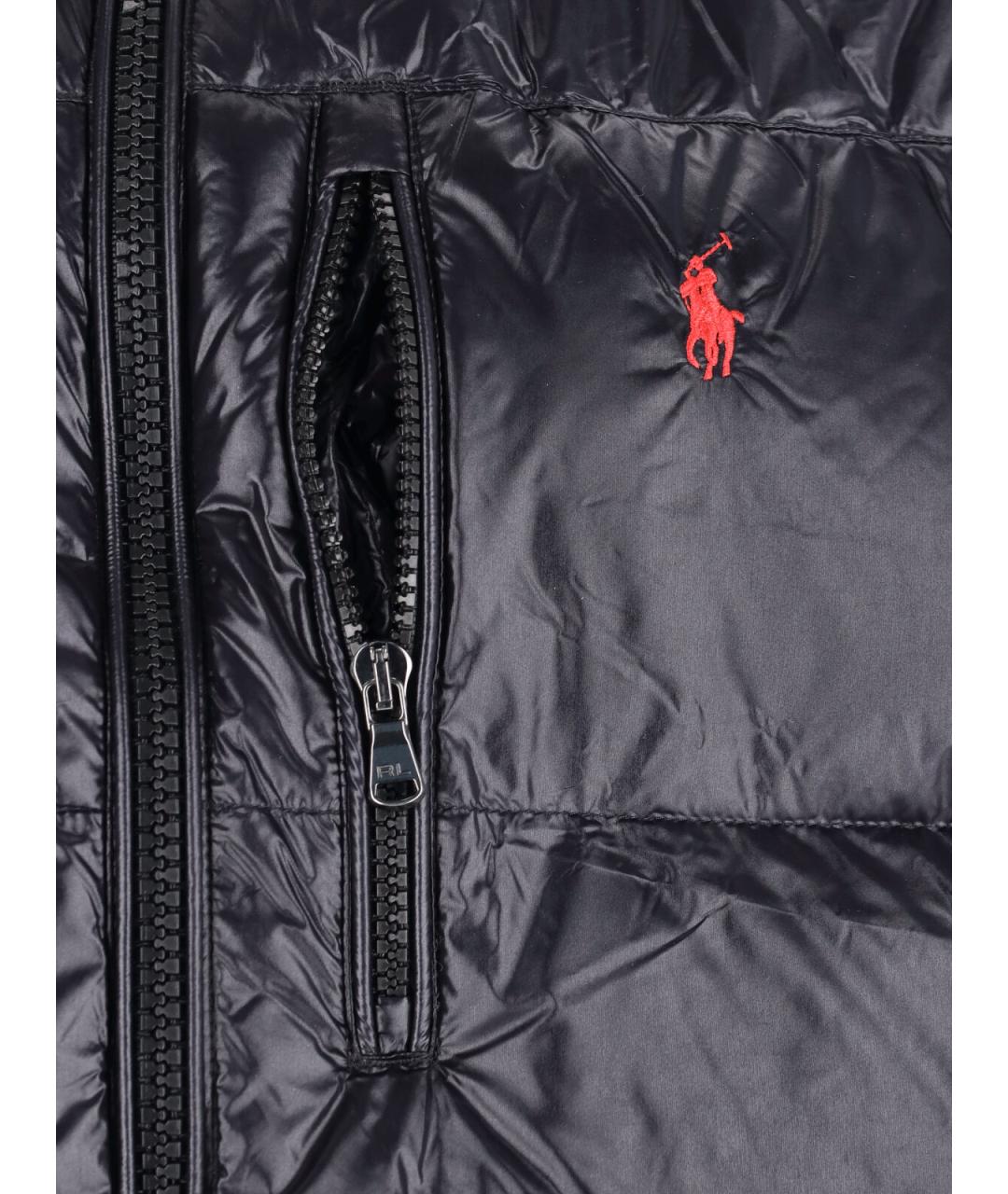 POLO RALPH LAUREN Черный полиамидовый пуховик, фото 3