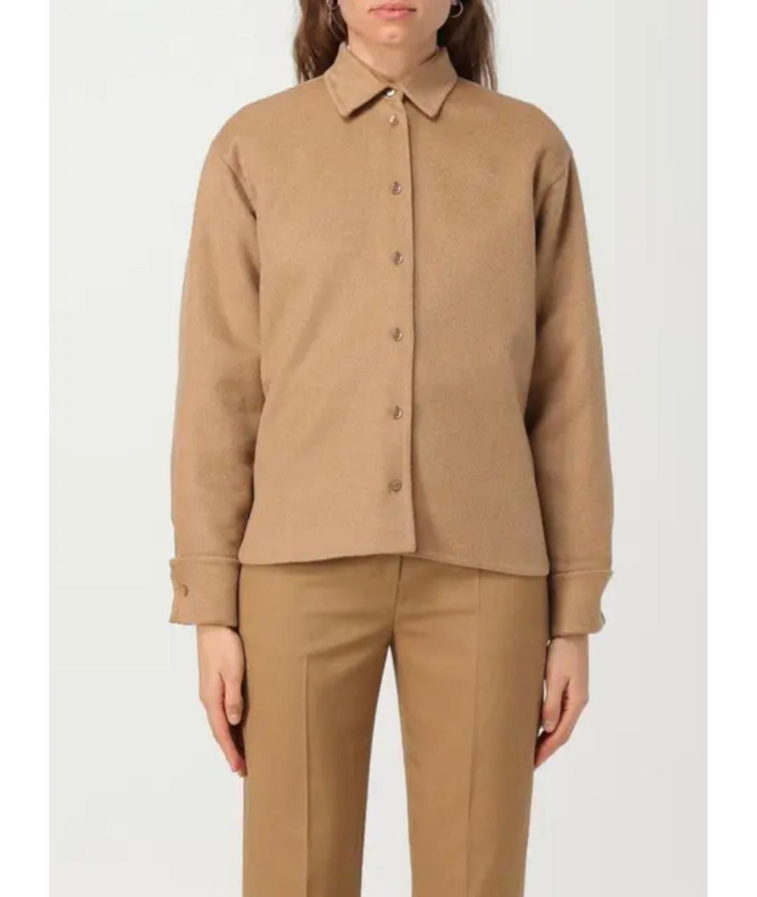 MAX MARA Коричневая кашемировая рубашка, фото 8