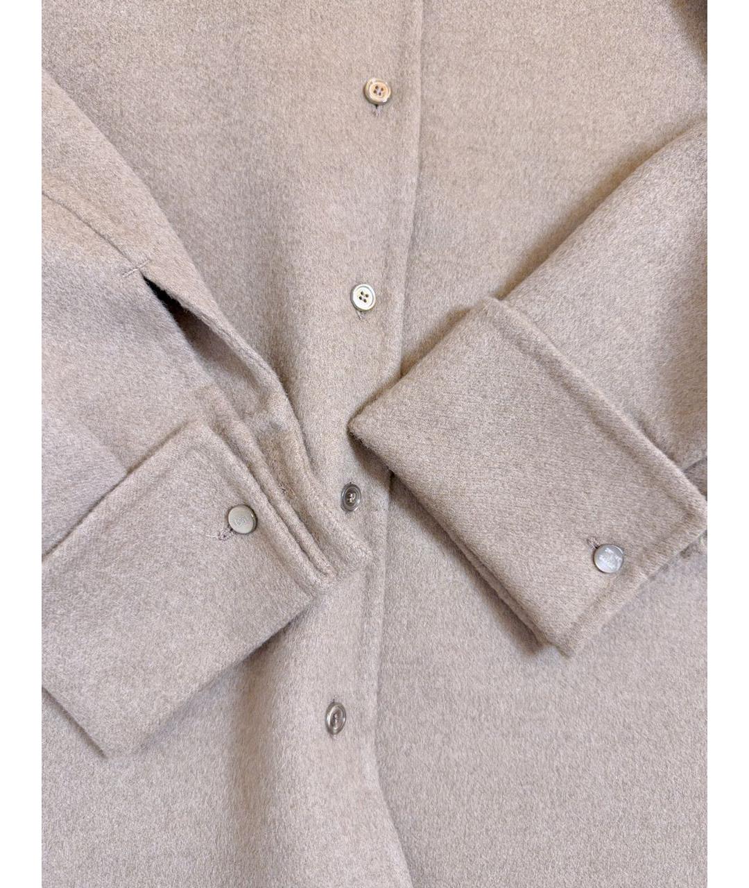MAX MARA Коричневая кашемировая рубашка, фото 4