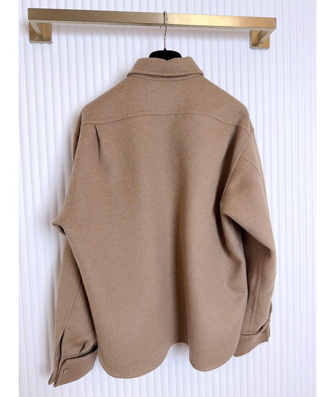 MAX MARA Коричневая кашемировая рубашка, фото 2