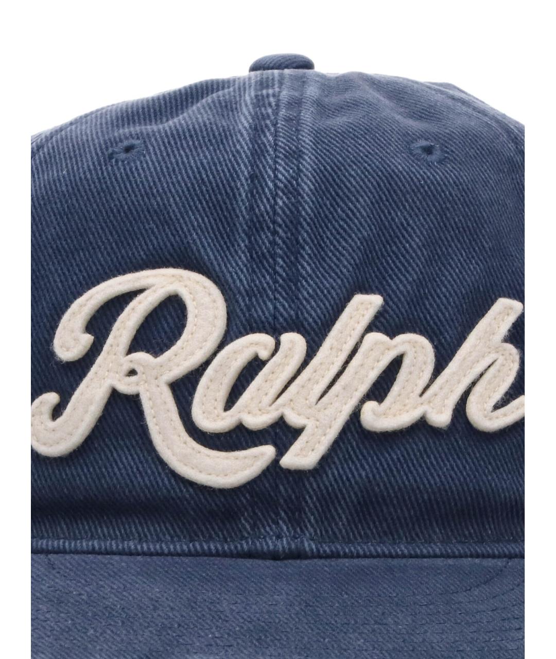POLO RALPH LAUREN Синяя хлопковая кепка/бейсболка, фото 3
