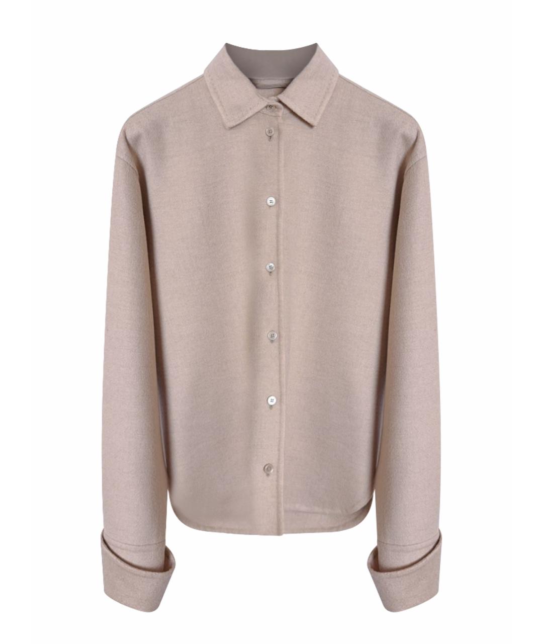 MAX MARA Бежевая кашемировая рубашка, фото 1