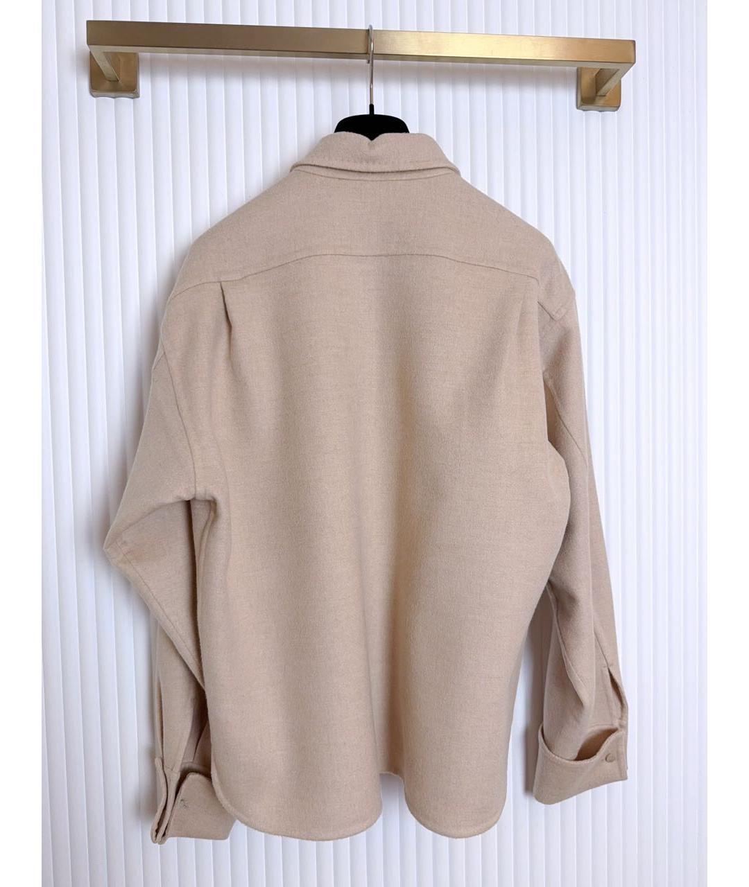 MAX MARA Бежевая кашемировая рубашка, фото 2