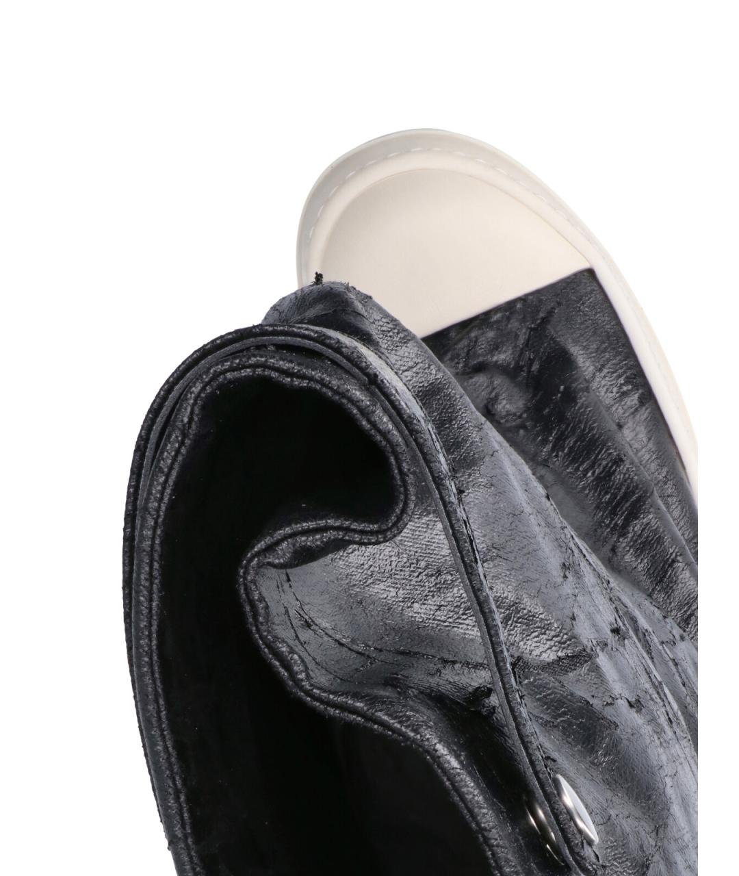 RICK OWENS DRKSHDW Черные текстильные сапоги, фото 5