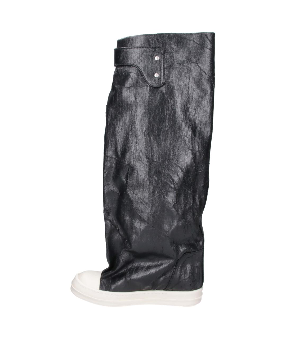 RICK OWENS DRKSHDW Черные текстильные сапоги, фото 3