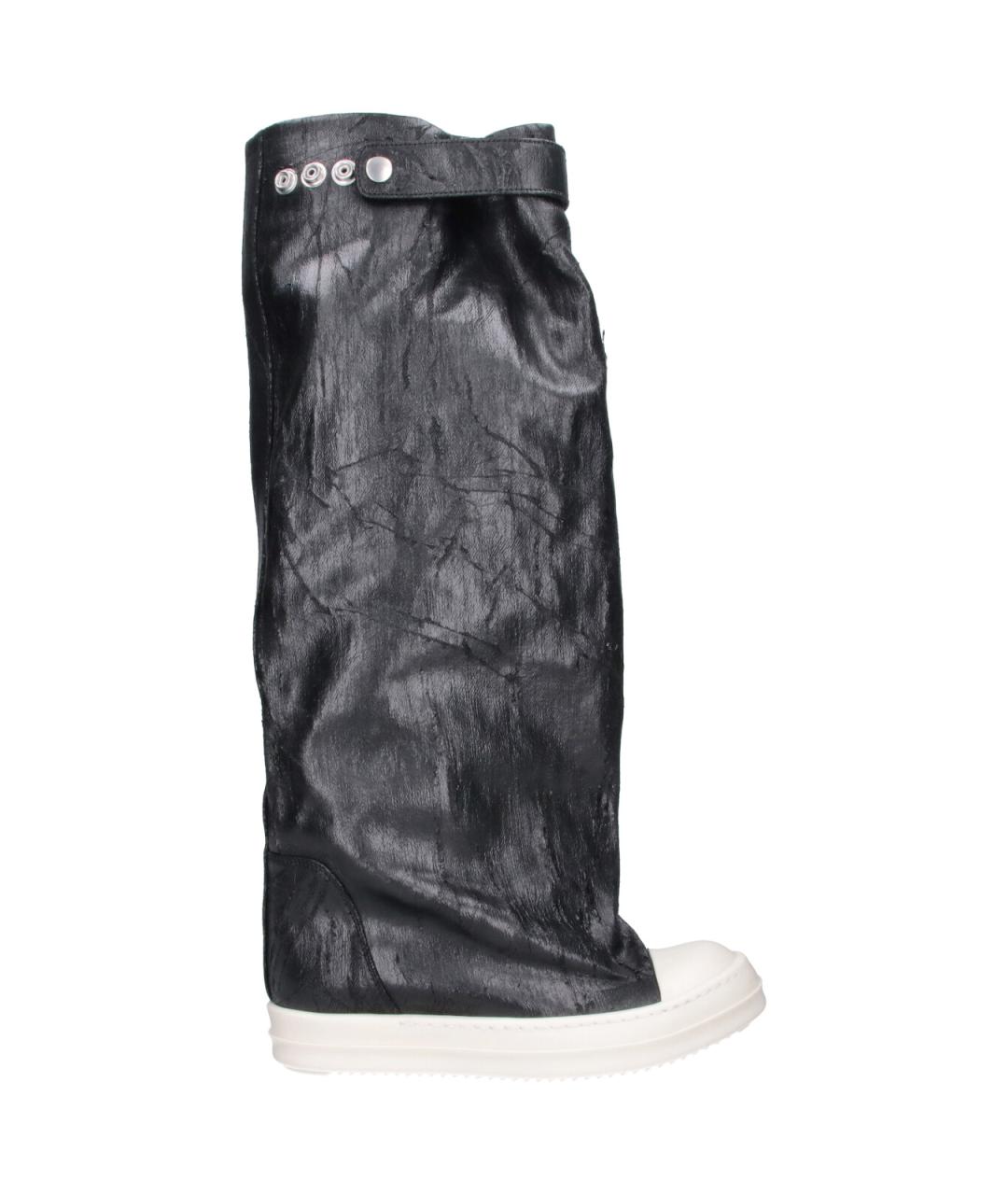 RICK OWENS DRKSHDW Черные текстильные сапоги, фото 1