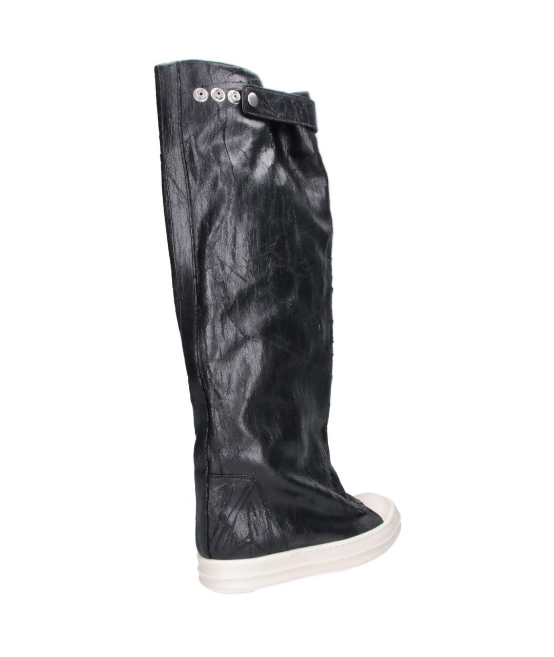 RICK OWENS DRKSHDW Черные текстильные сапоги, фото 4