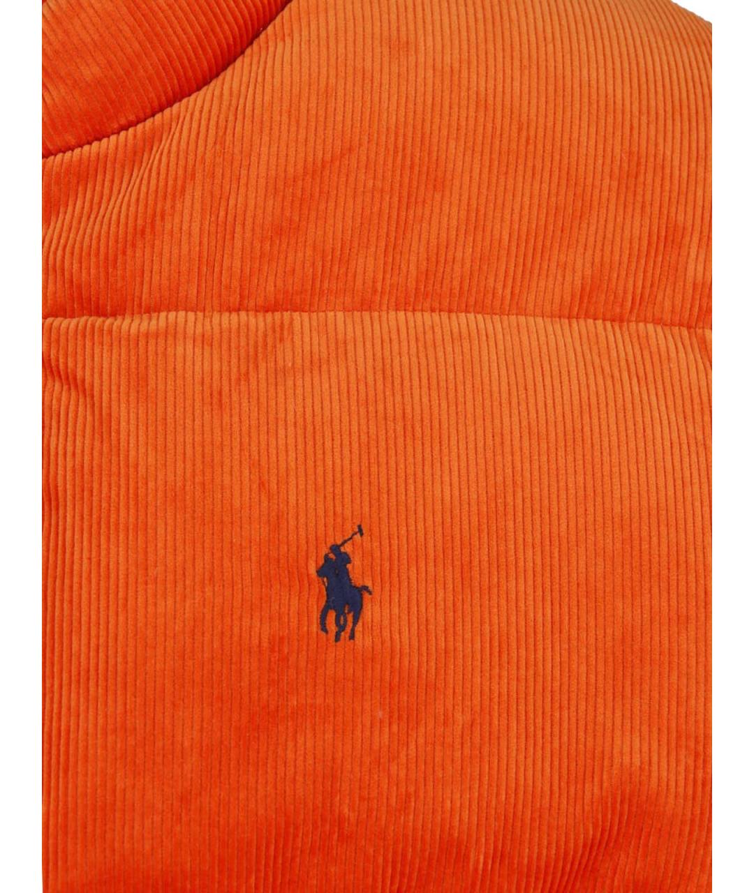 POLO RALPH LAUREN Оранжевая хлопковая куртка, фото 3