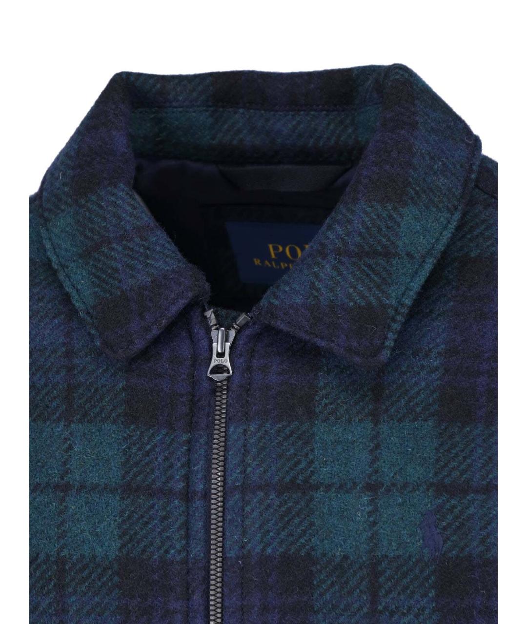 POLO RALPH LAUREN Зеленая шерстяная куртка, фото 4