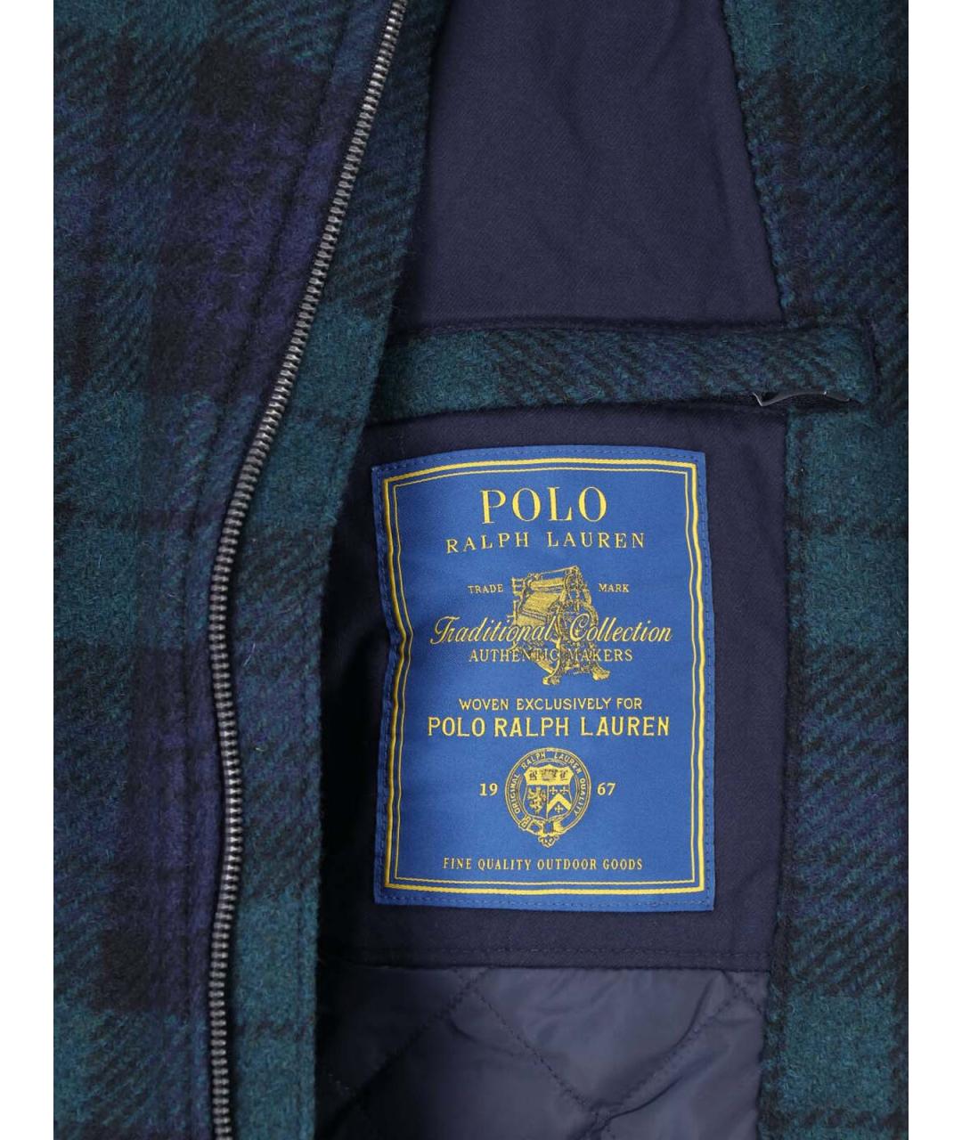 POLO RALPH LAUREN Зеленая шерстяная куртка, фото 5