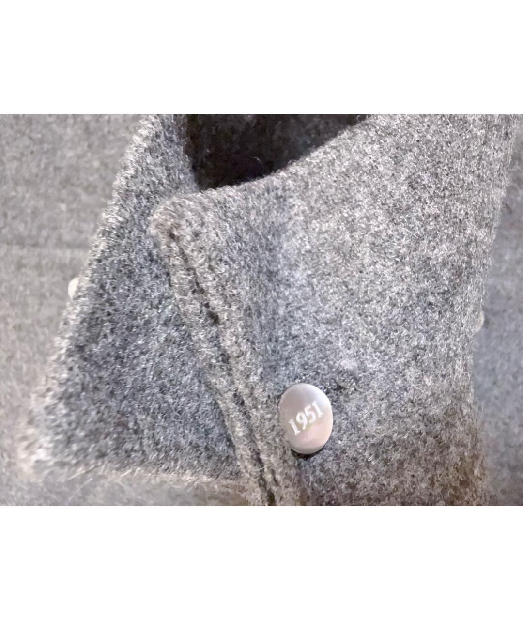 MAX MARA Серая шерстяная рубашка, фото 4