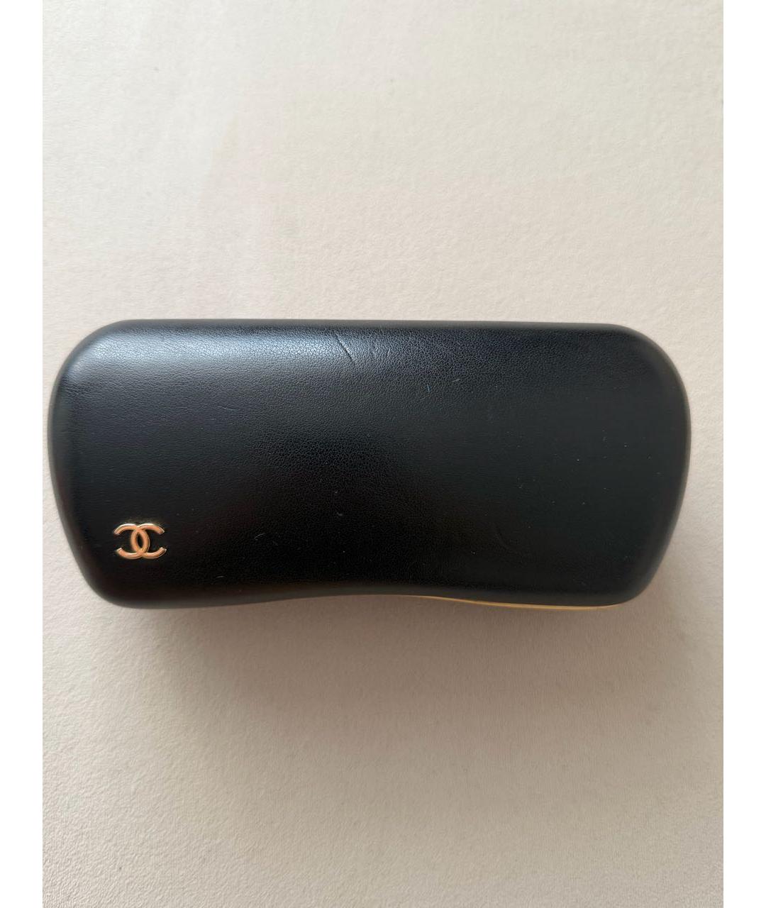 CHANEL Черные пластиковые солнцезащитные очки, фото 4