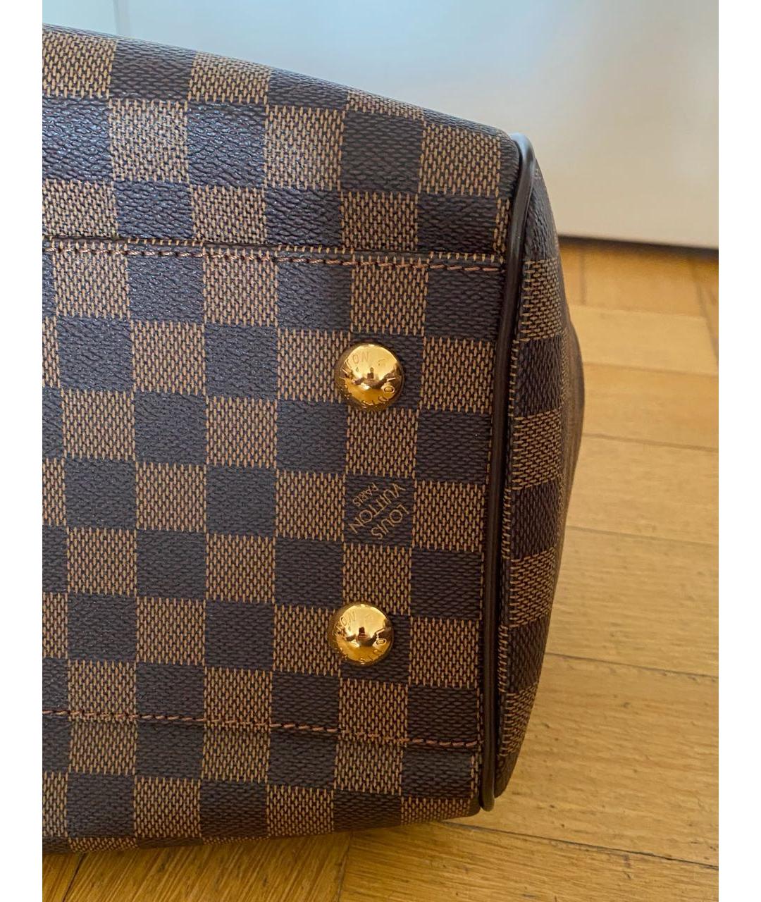 LOUIS VUITTON Коричневая сумка с короткими ручками из канвы, фото 5