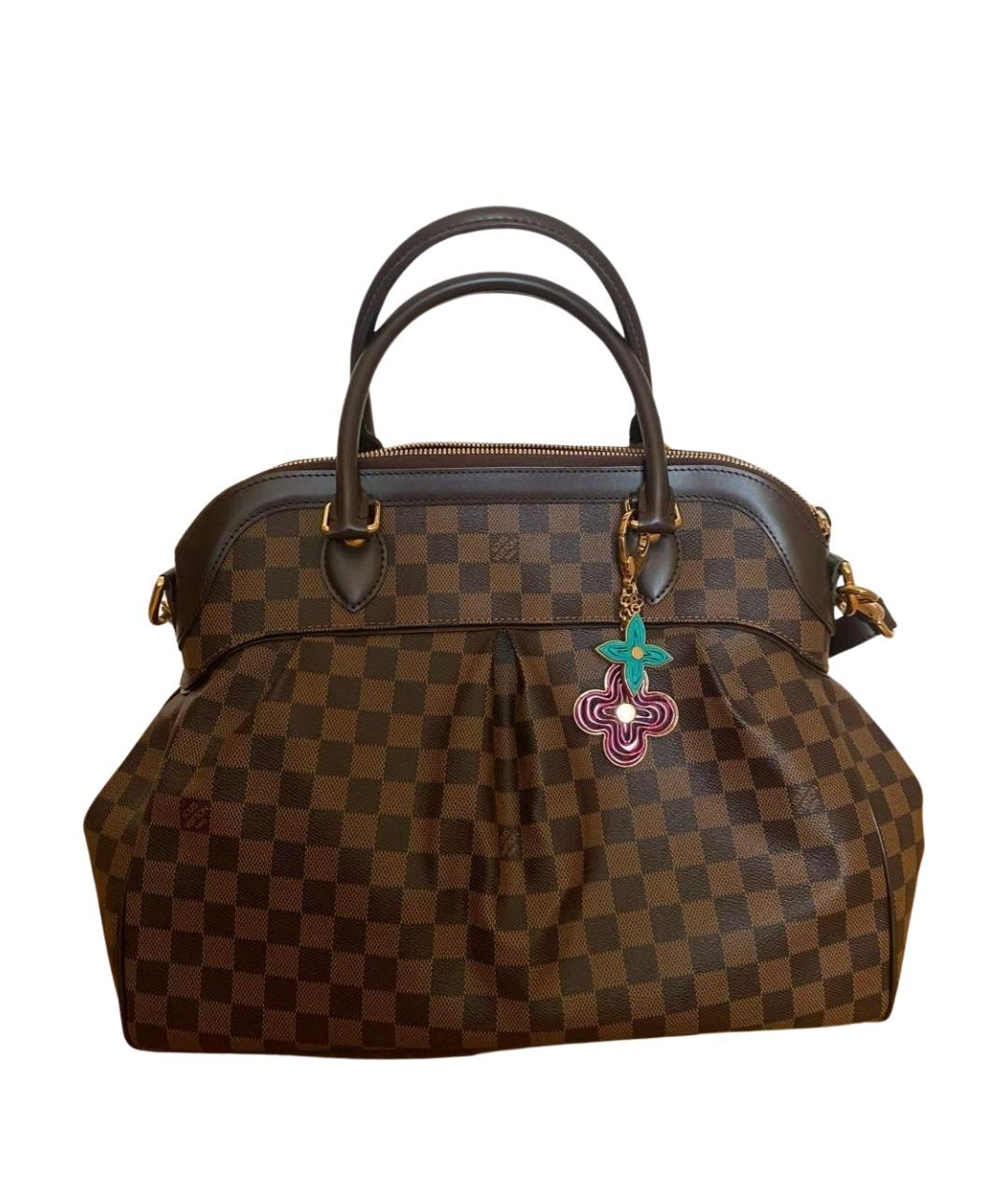 LOUIS VUITTON Коричневая сумка с короткими ручками из канвы, фото 1
