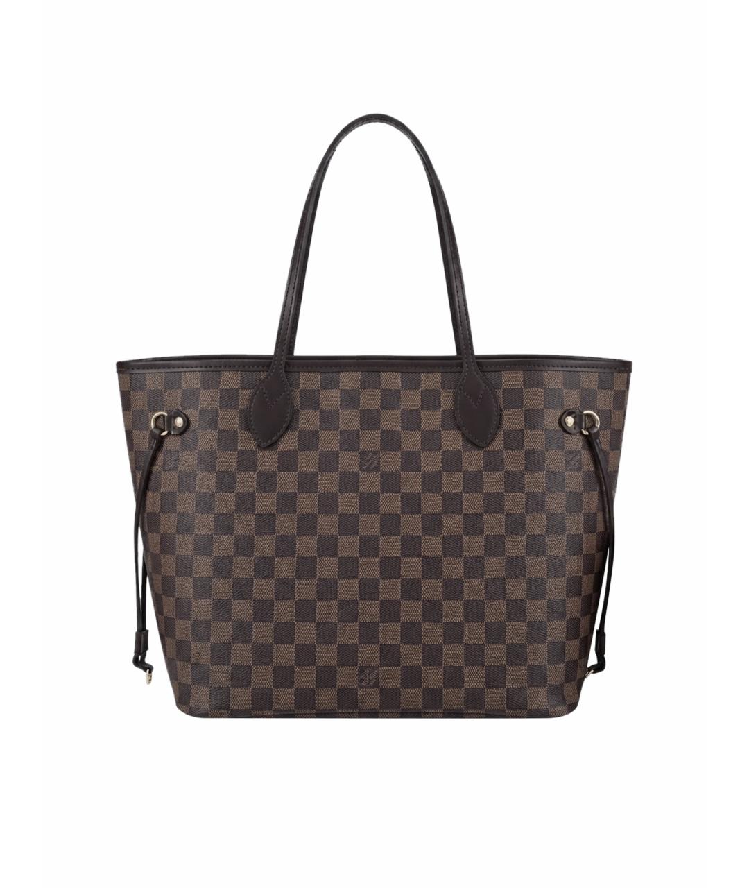 LOUIS VUITTON Коричневая сумка тоут из канвы, фото 1
