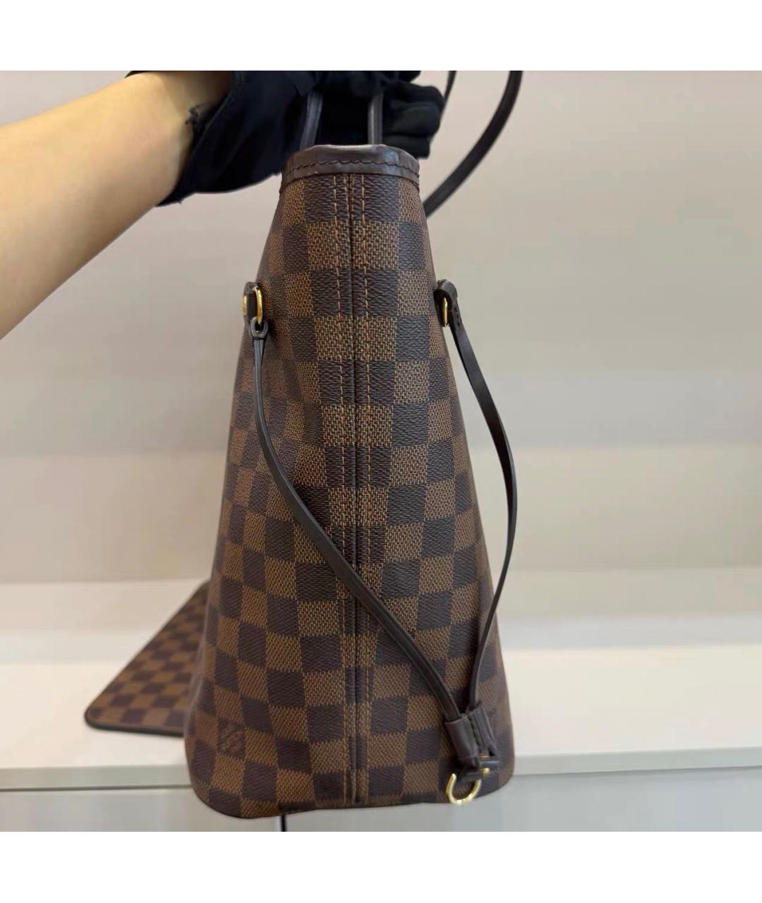LOUIS VUITTON Коричневая сумка тоут из канвы, фото 4