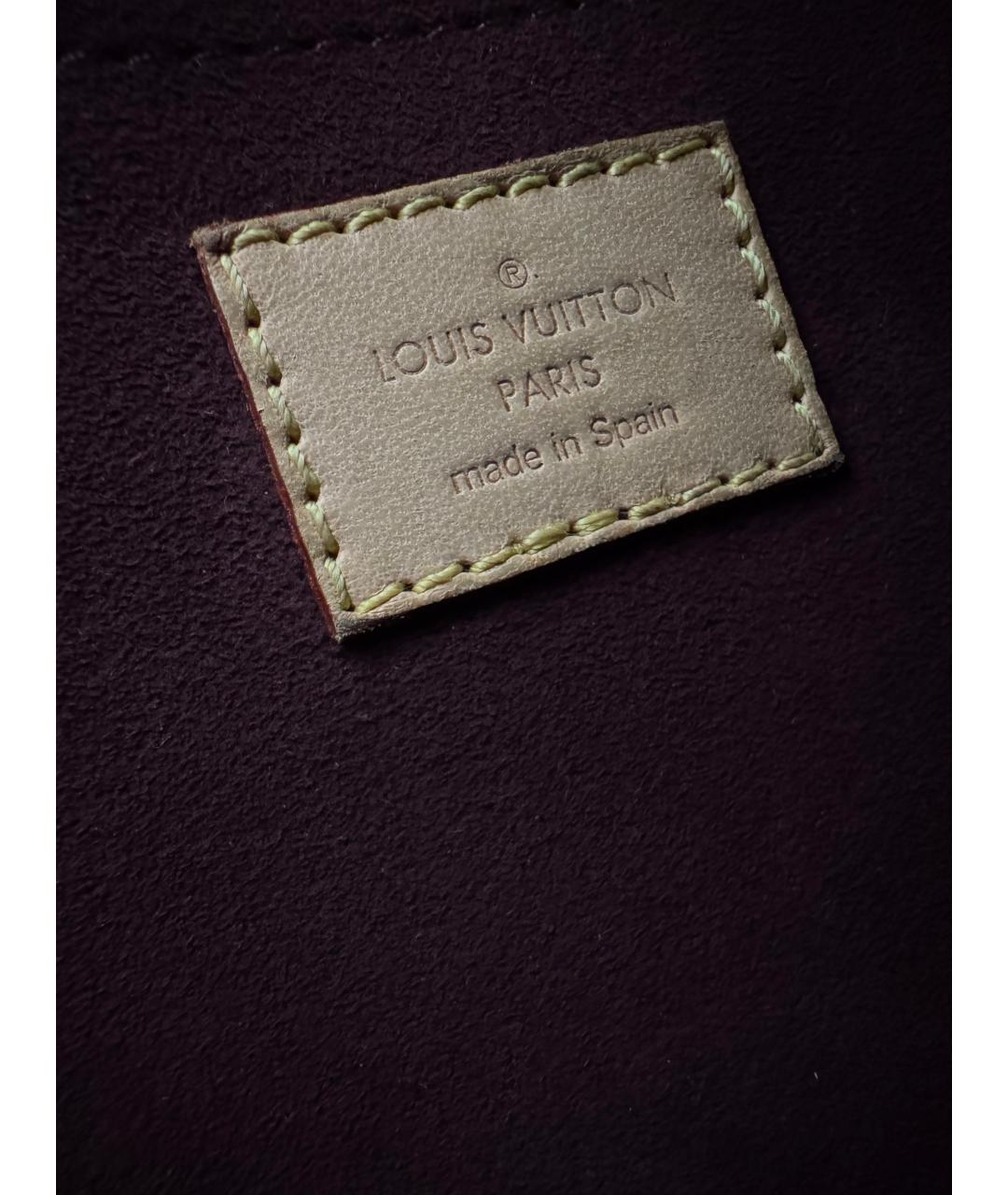 LOUIS VUITTON Коричневая сумка с короткими ручками из канвы, фото 4