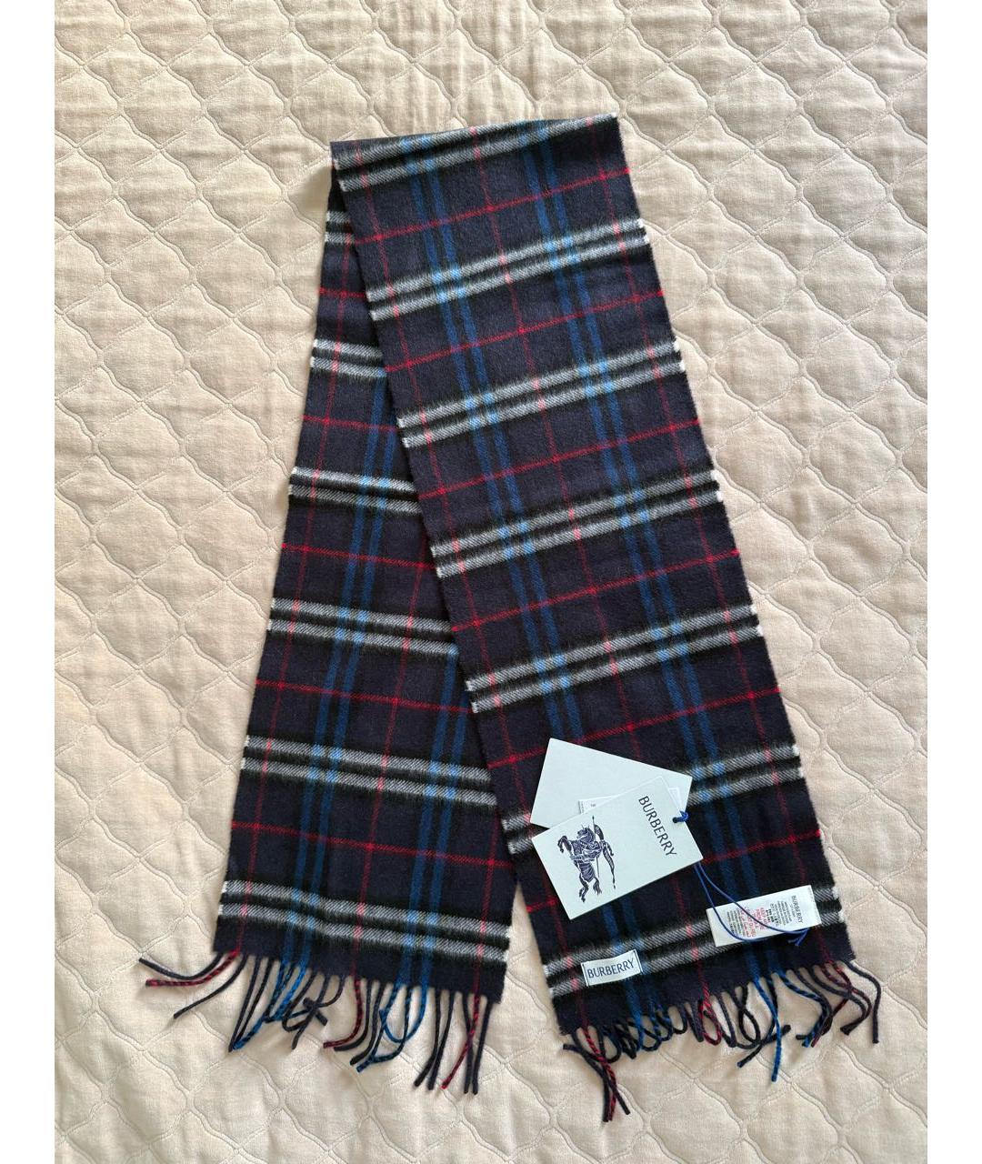 BURBERRY Фиолетовый кашемировый шарф, фото 9