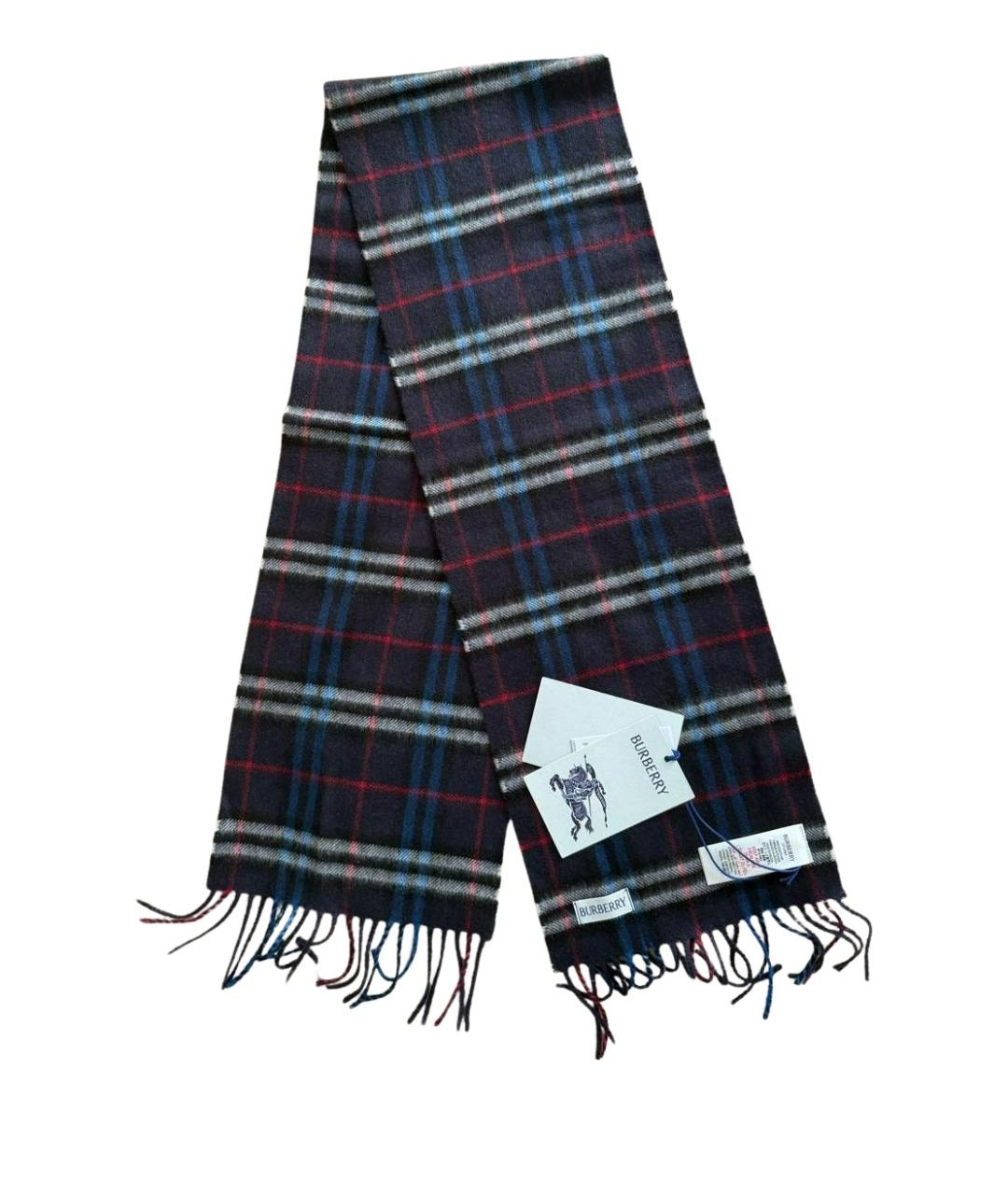 BURBERRY Фиолетовый кашемировый шарф, фото 1