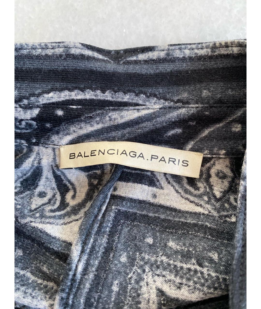 BALENCIAGA Черная шерстяная блузы, фото 3