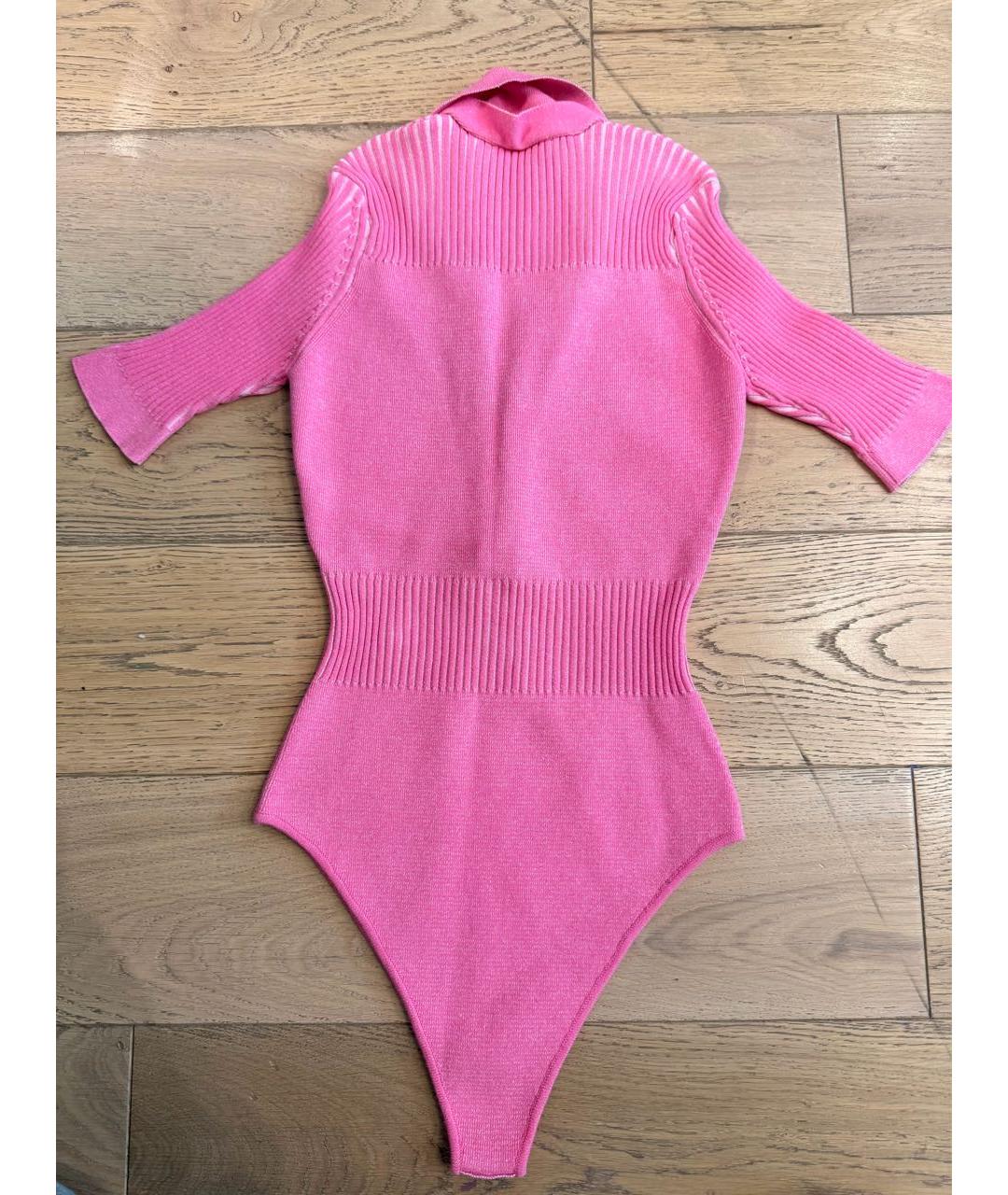 JACQUEMUS Фуксия вискозное боди, фото 2