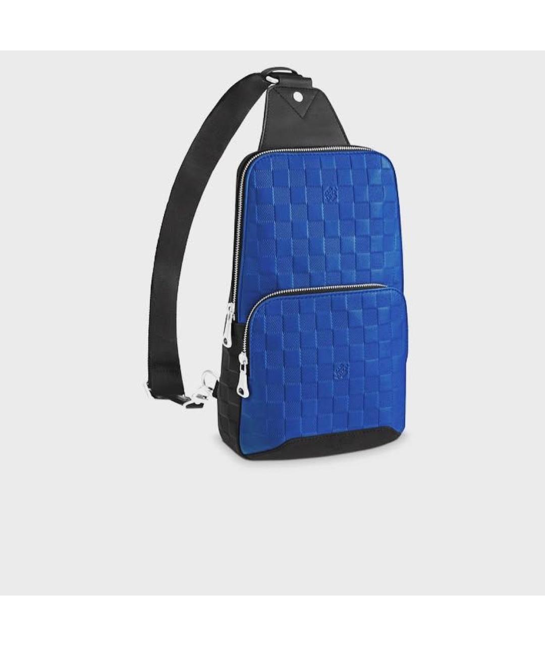 LOUIS VUITTON Синяя кожаная сумка на плечо, фото 9