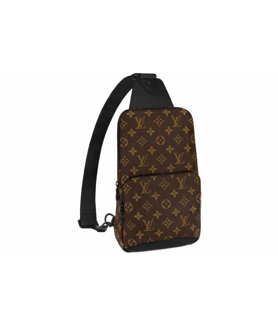 LOUIS VUITTON Коричневая сумка на плечо из канвы, фото 9