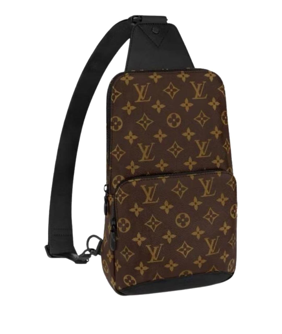 LOUIS VUITTON Коричневая сумка на плечо из канвы, фото 1