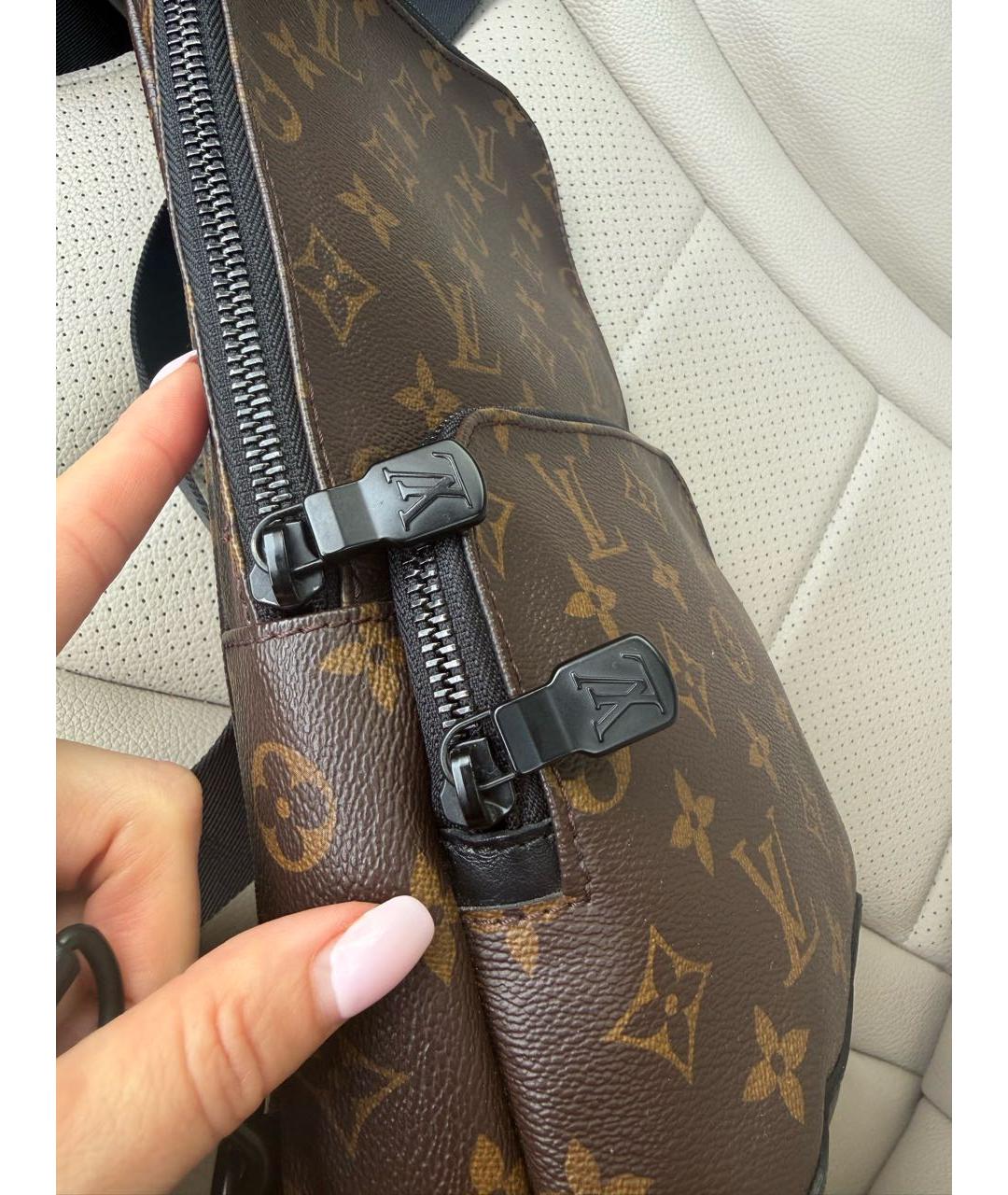 LOUIS VUITTON Коричневая сумка на плечо из канвы, фото 6