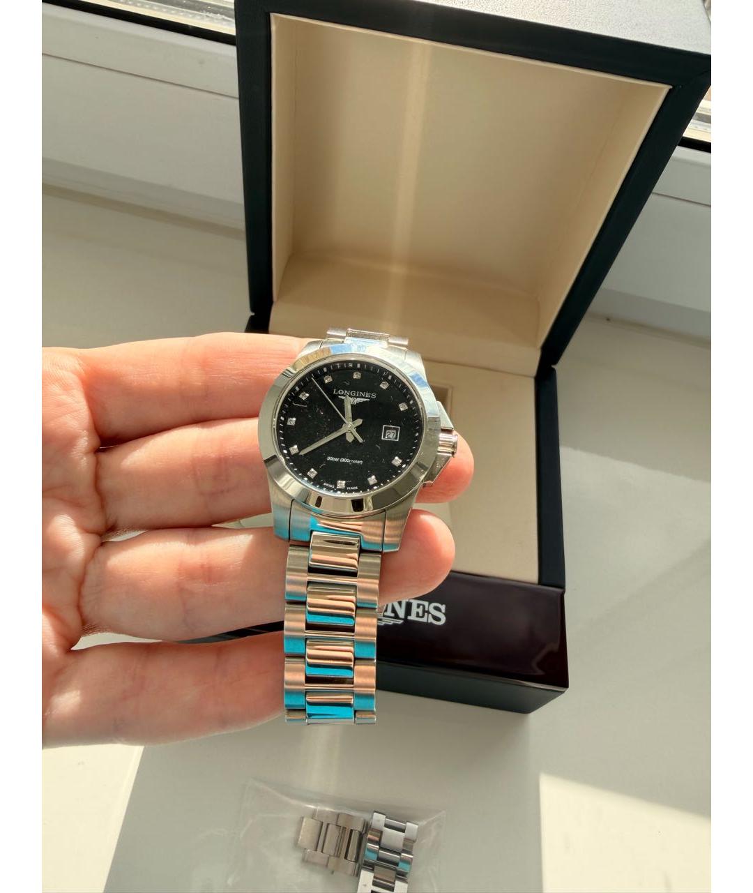 LONGINES Серые часы, фото 5