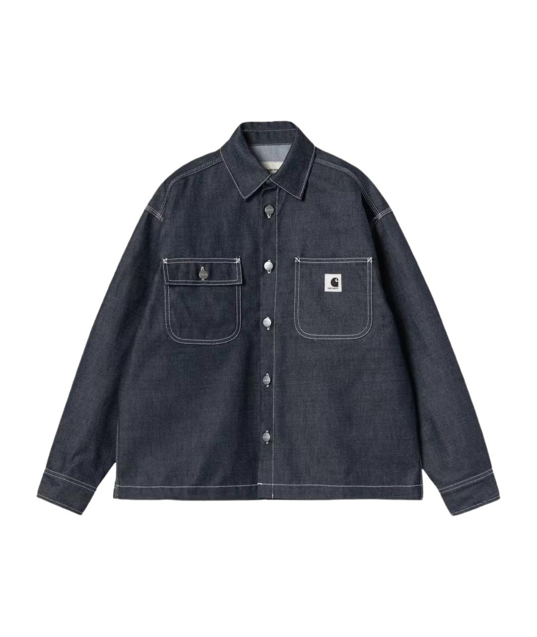CARHARTT WIP Темно-синяя деним куртка, фото 1