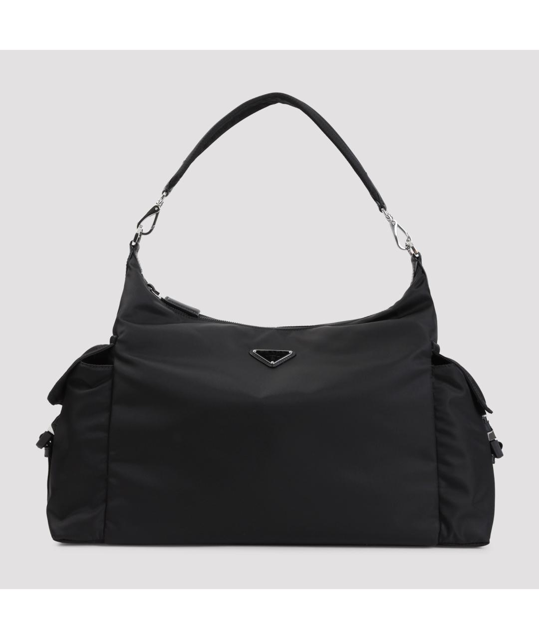PRADA Черная нейлоновая сумка на плечо, фото 4