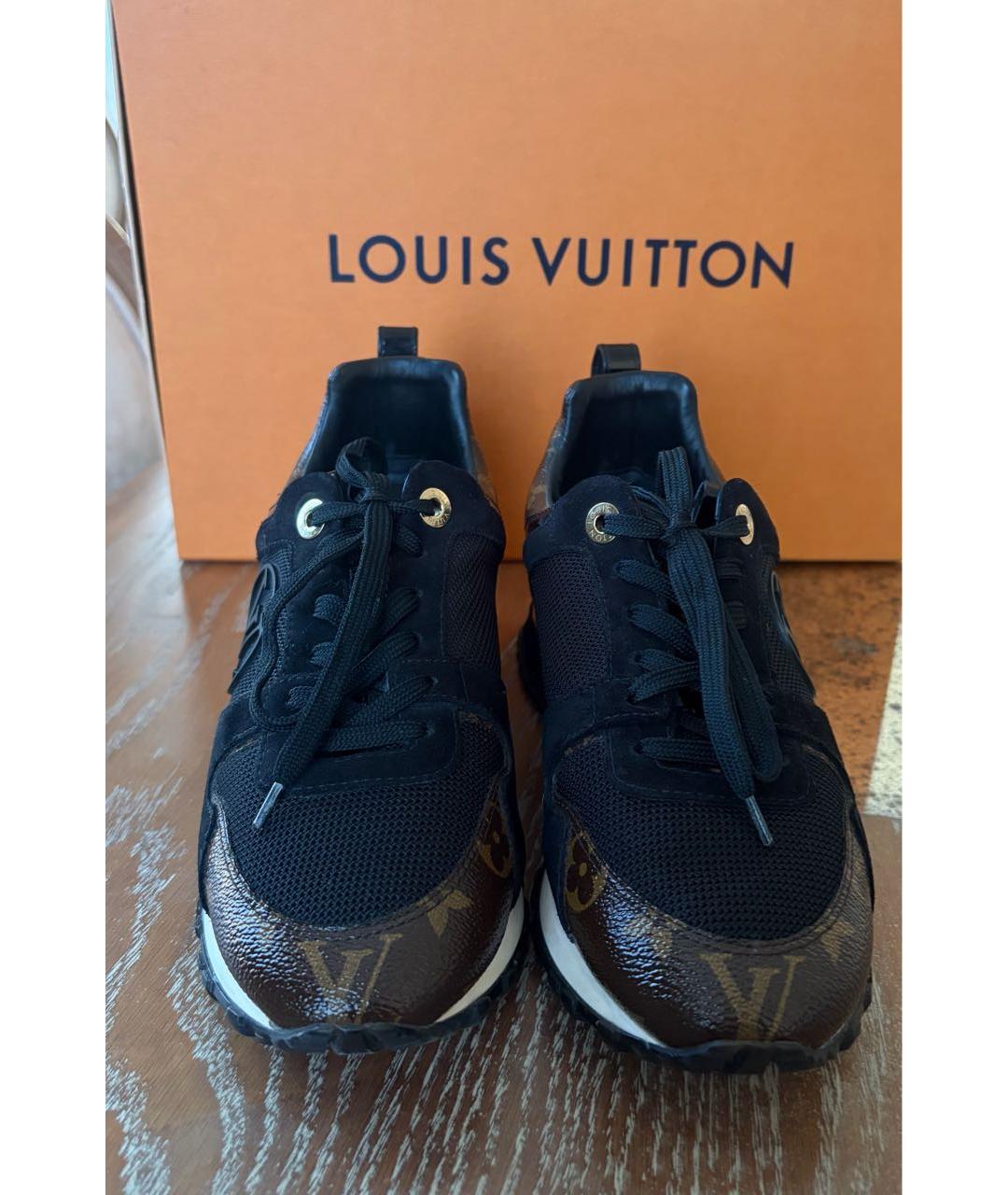 LOUIS VUITTON Черные синтетические кроссовки, фото 2