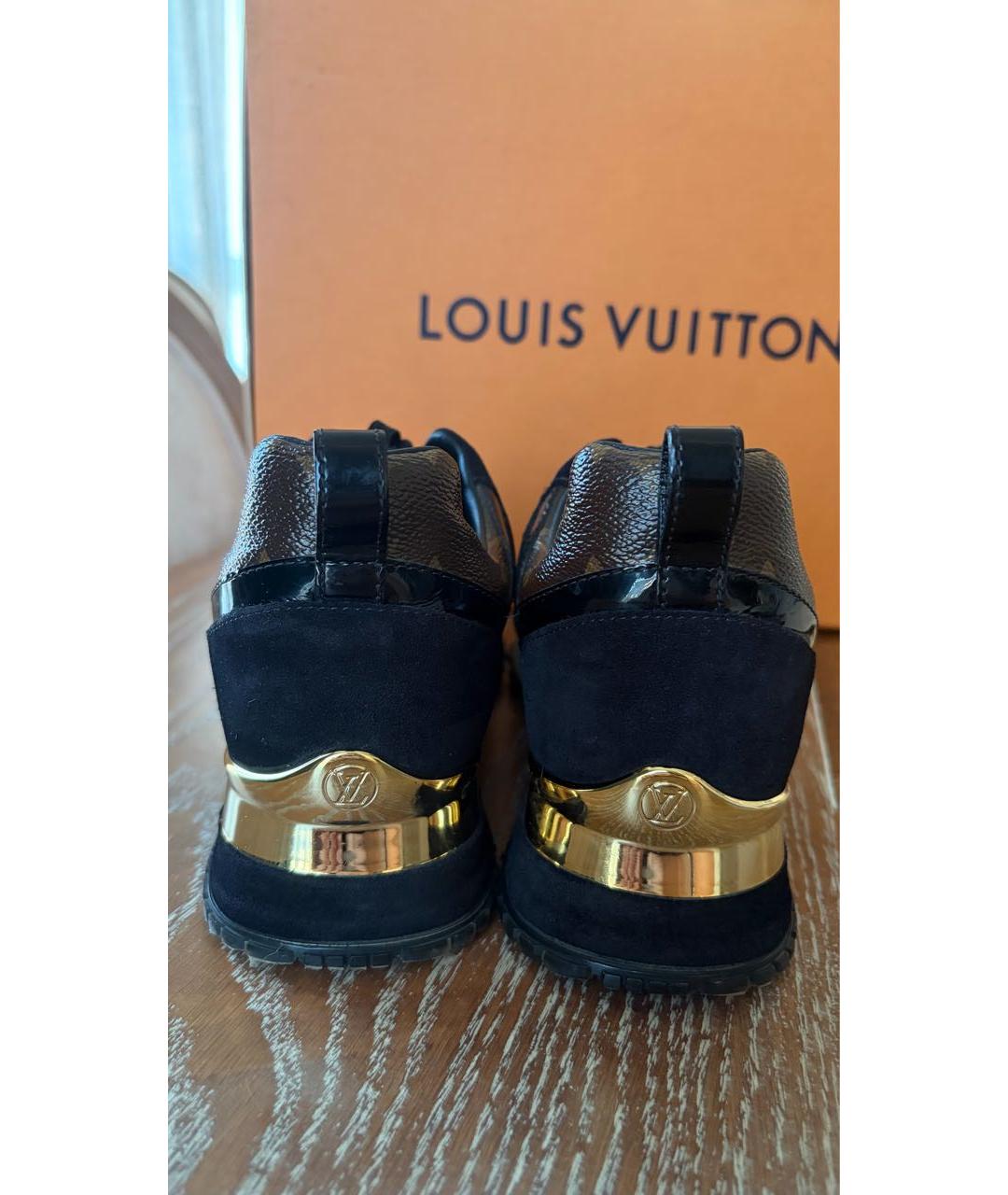 LOUIS VUITTON Черные синтетические кроссовки, фото 4