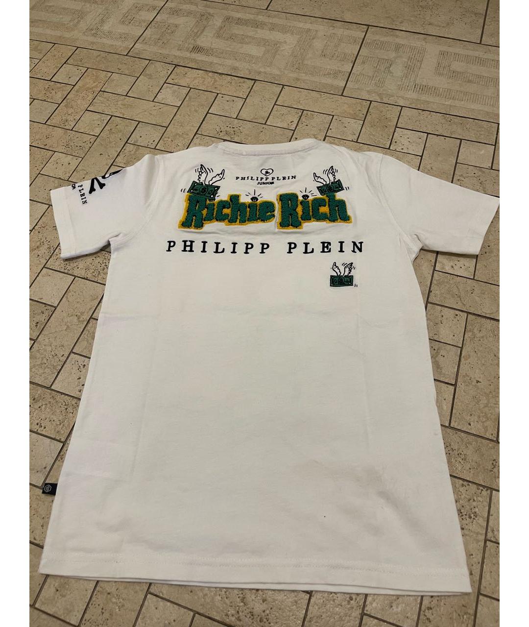 PHILIPP PLEIN Белый хлопковый детская футболка / топ, фото 2