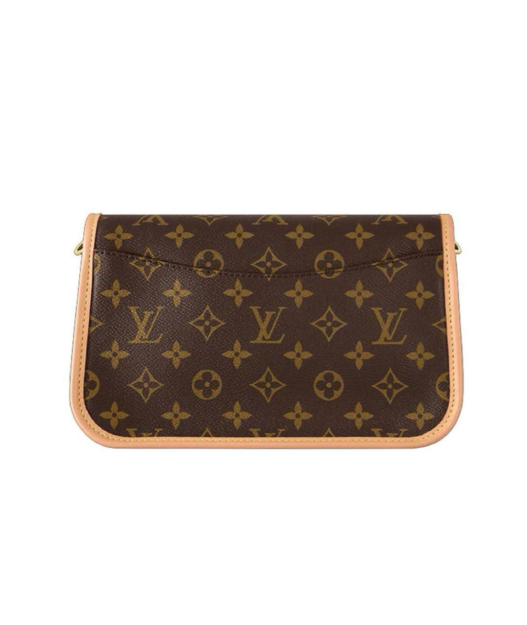 LOUIS VUITTON Коричневая сумка через плечо из канвы, фото 3
