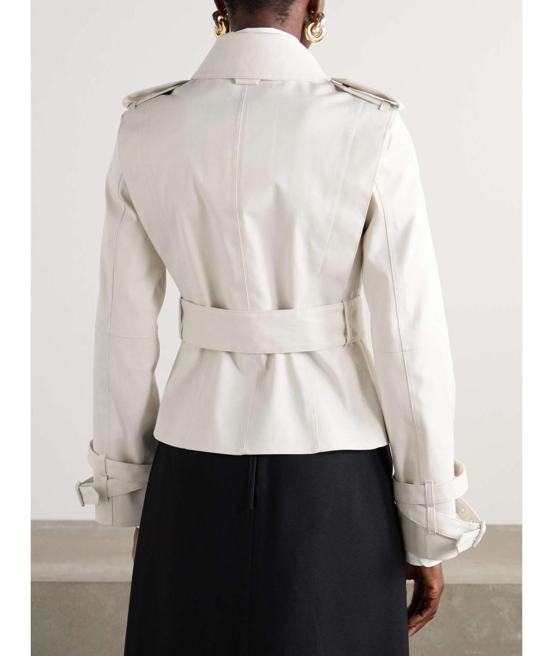 BURBERRY Белая хлопковая куртка, фото 9