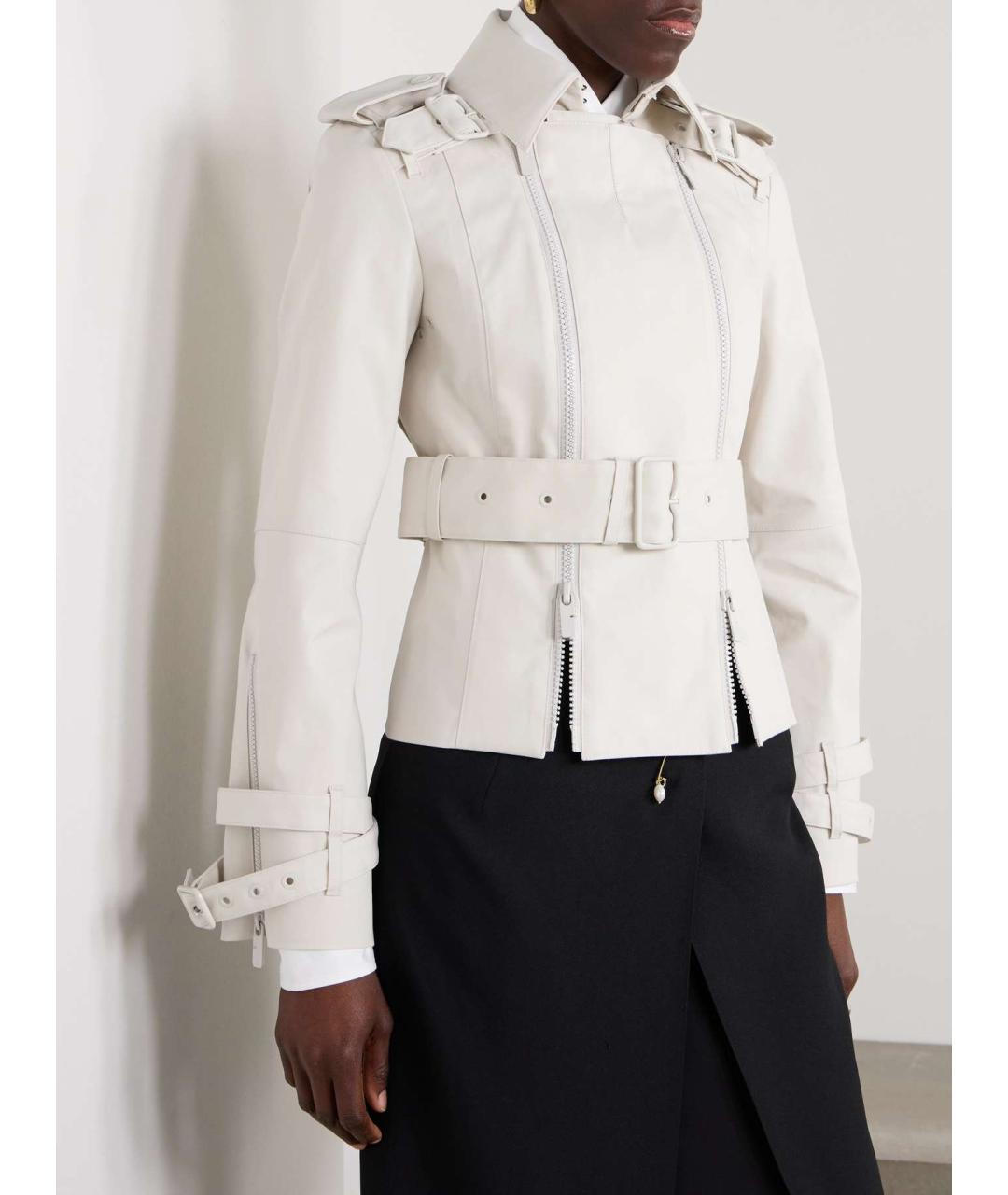 BURBERRY Белая хлопковая куртка, фото 8