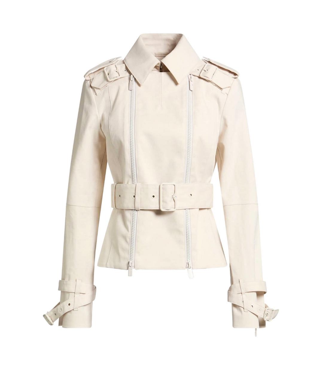 BURBERRY Белая хлопковая куртка, фото 1
