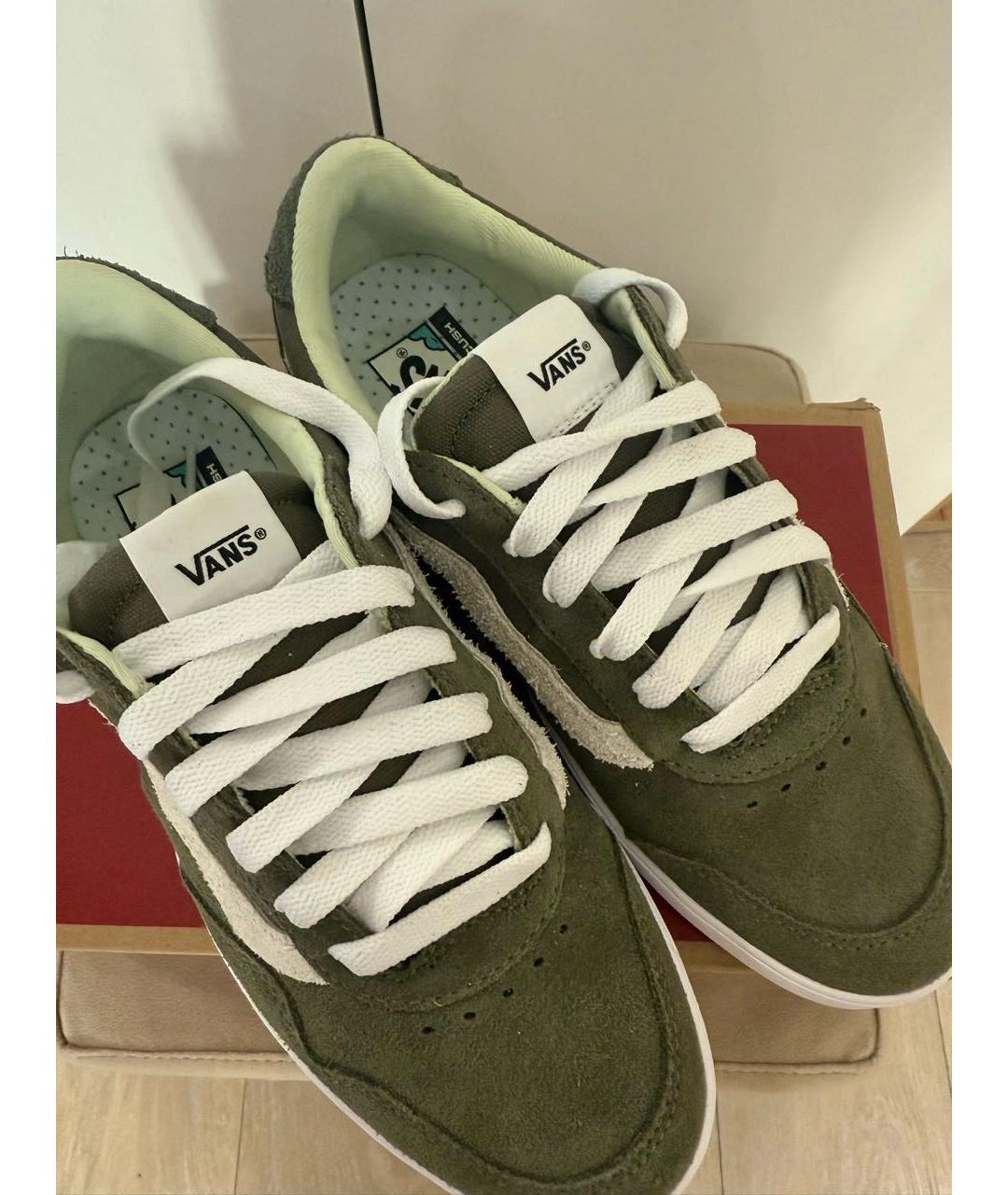 VANS Хаки замшевые низкие кроссовки / кеды, фото 8
