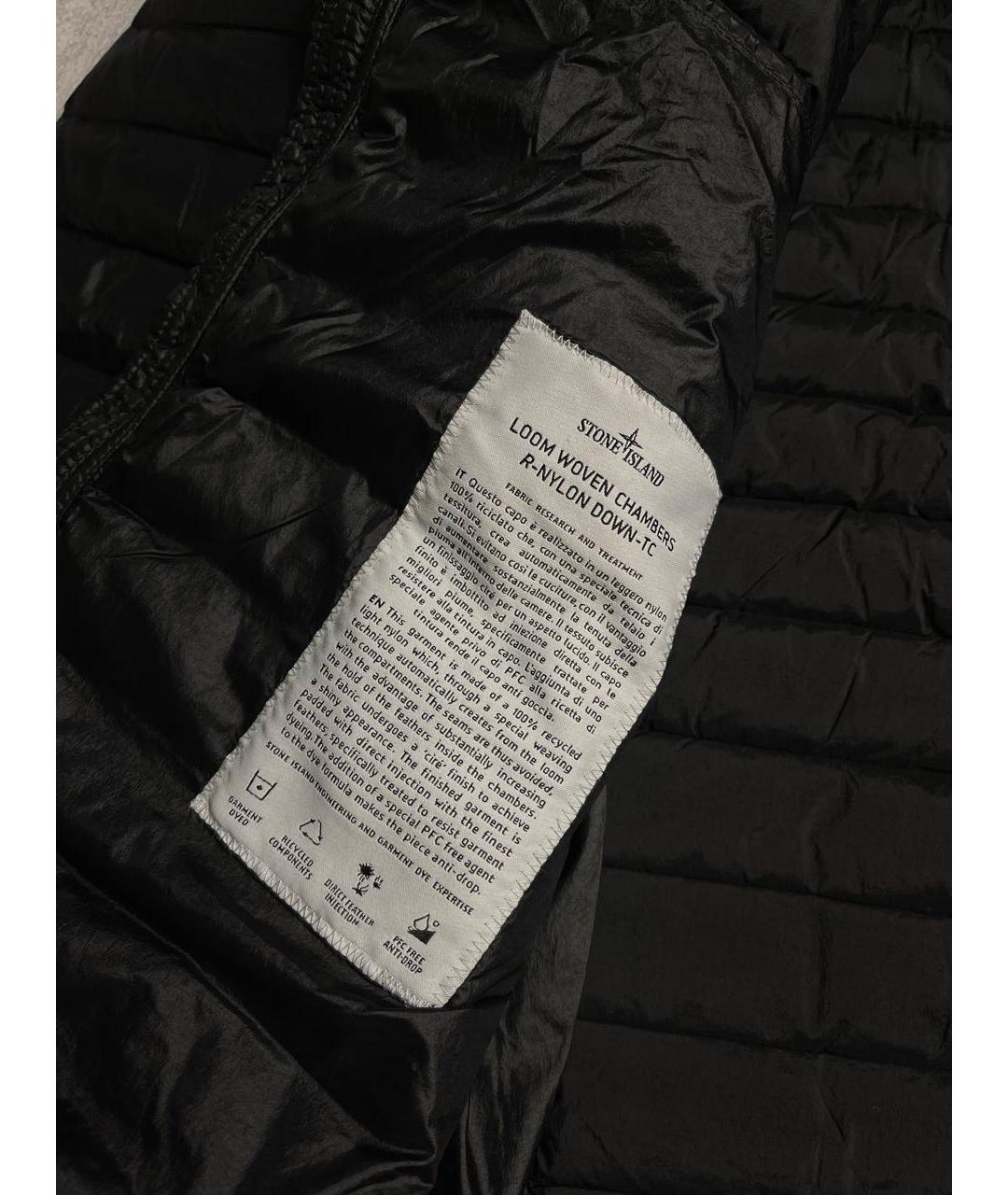 STONE ISLAND Черная полиамидовая куртка, фото 7