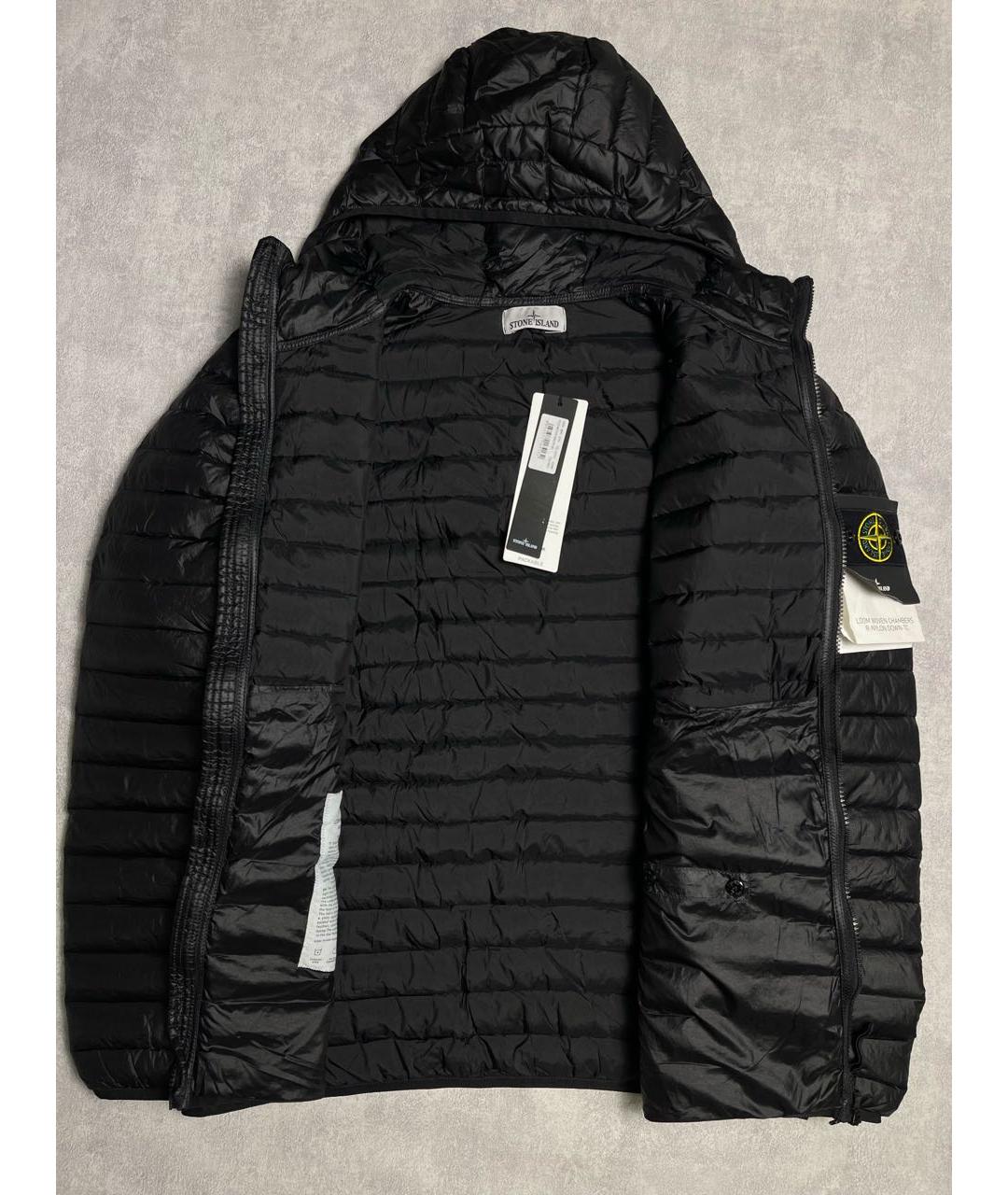 STONE ISLAND Черная полиамидовая куртка, фото 3
