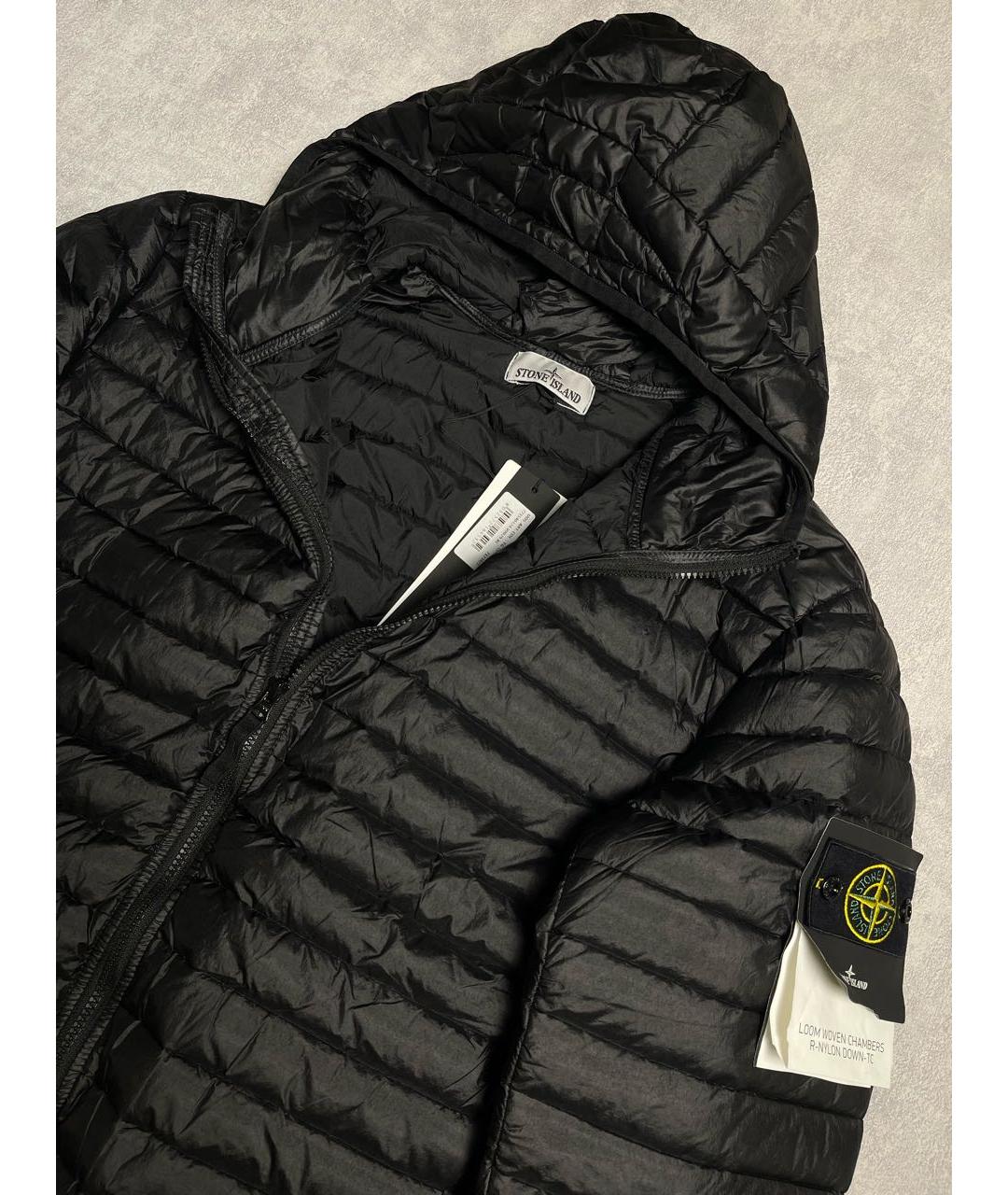 STONE ISLAND Черная полиамидовая куртка, фото 4
