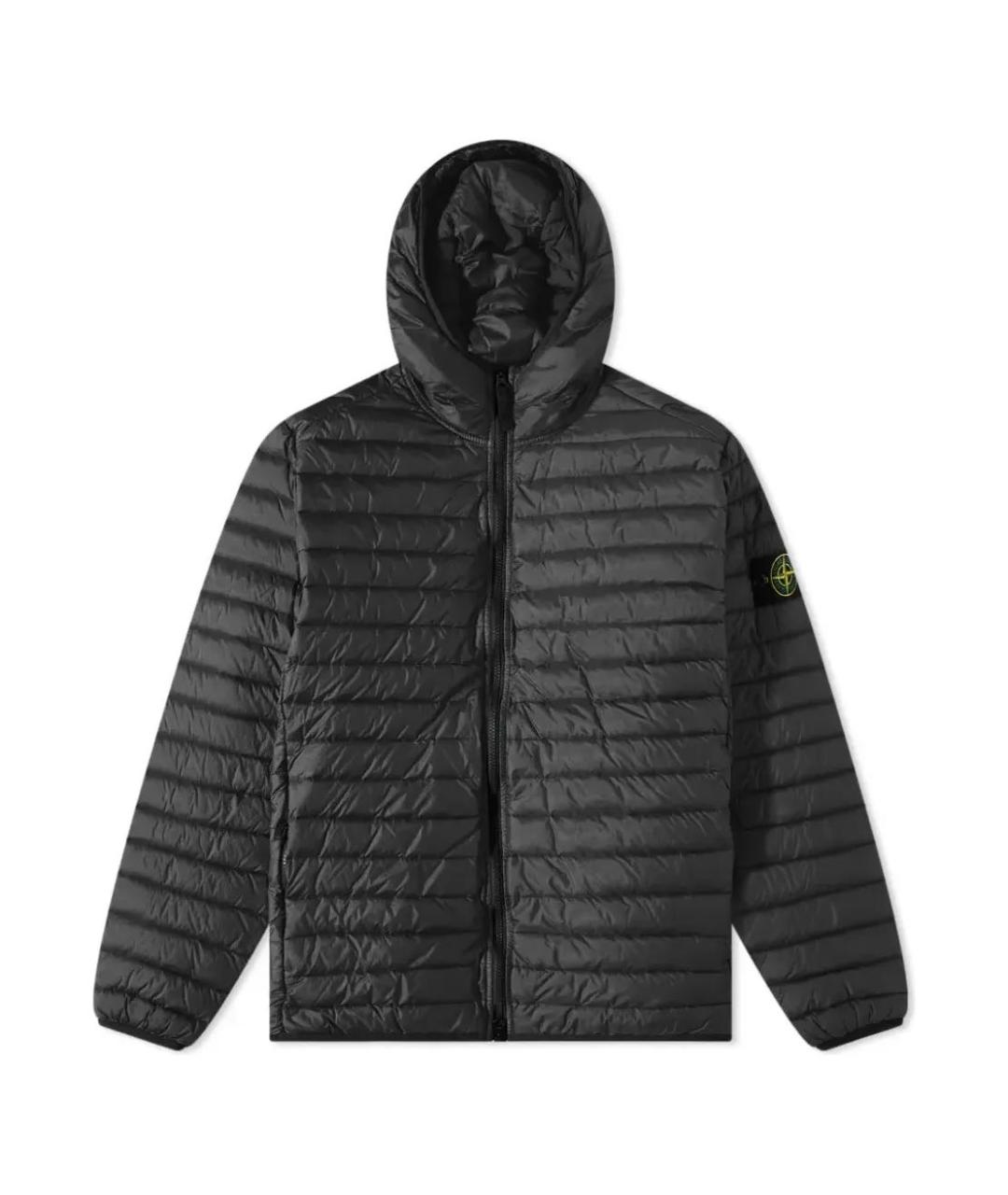 STONE ISLAND Черная полиамидовая куртка, фото 1