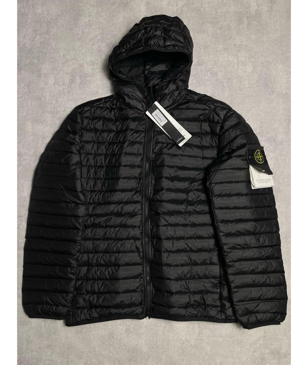 STONE ISLAND Черная полиамидовая куртка, фото 2